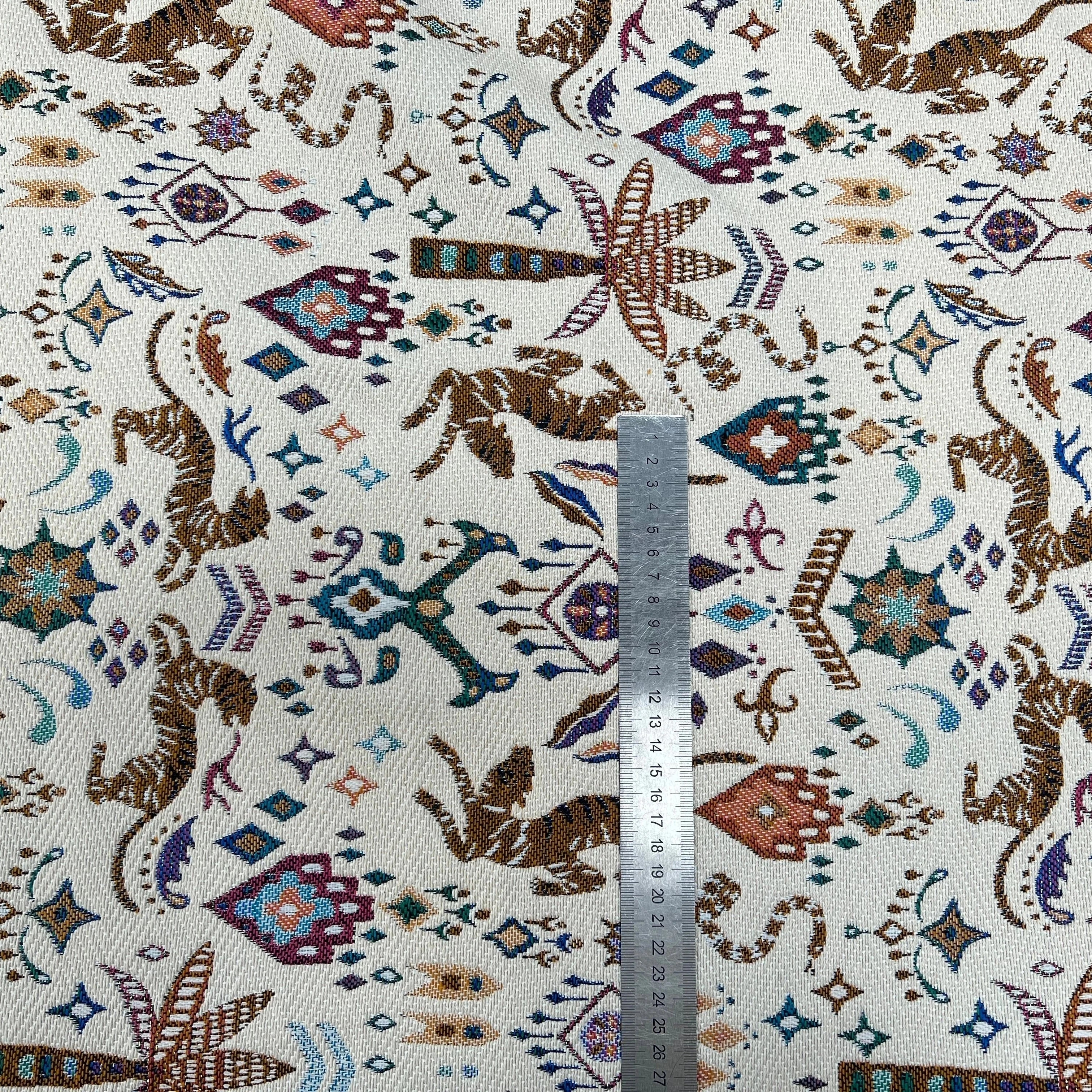 JACQUARD TISSÉ TEINT TIBET PAOLA ALLOVER BLANC - My Little Coupon