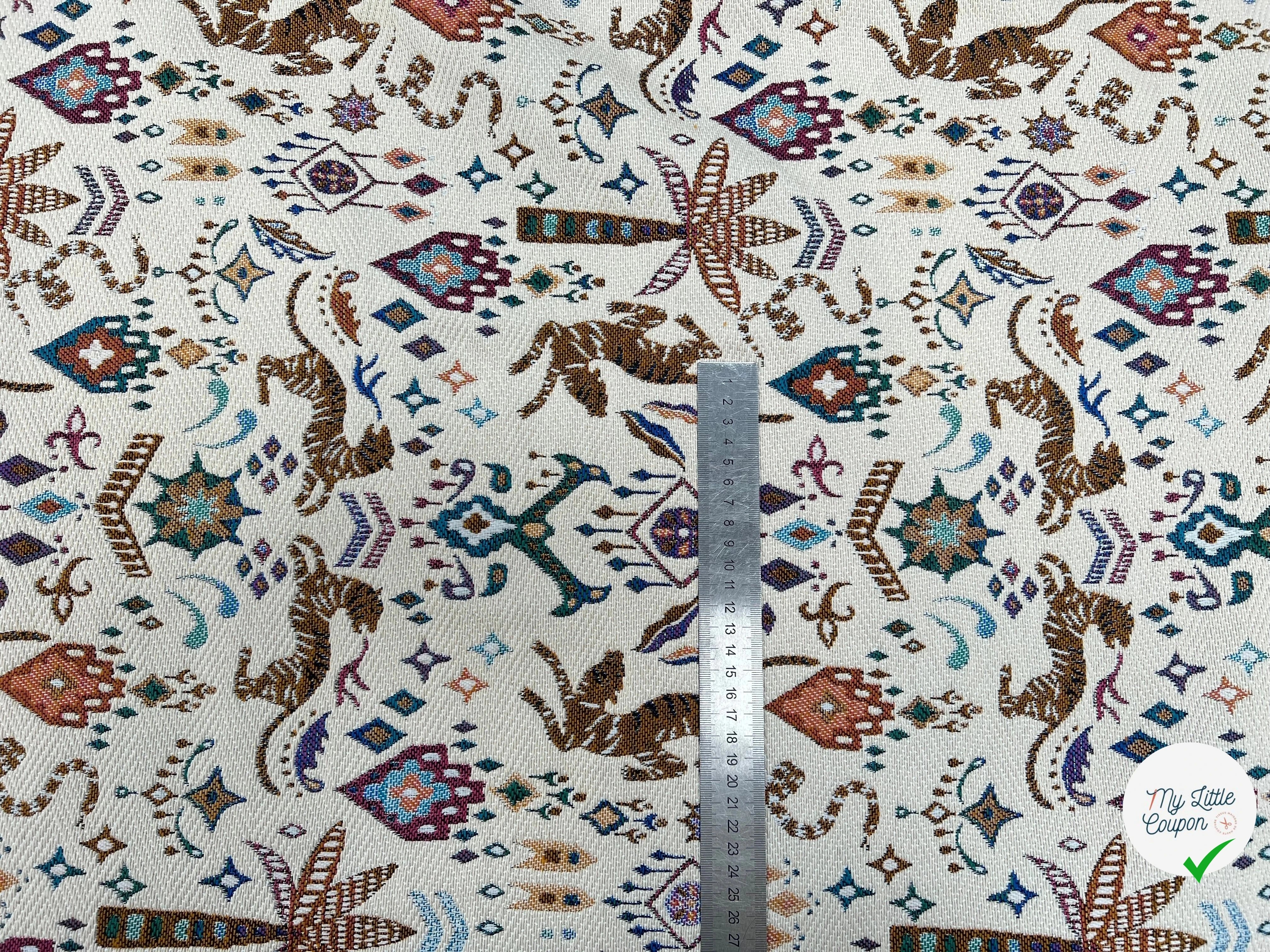 JACQUARD TISSÉ TEINT TIBET PAOLA ALLOVER BLANC - My Little Coupon