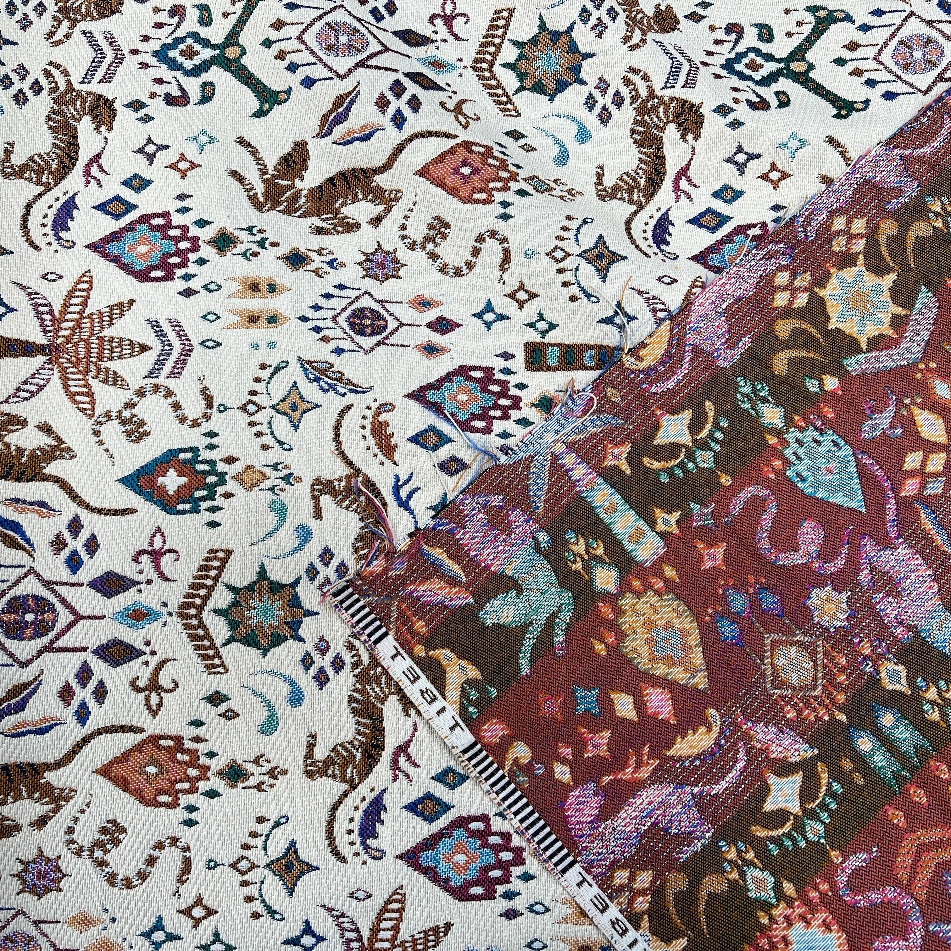 JACQUARD TISSÉ TEINT TIBET PAOLA ALLOVER BLANC - My Little Coupon