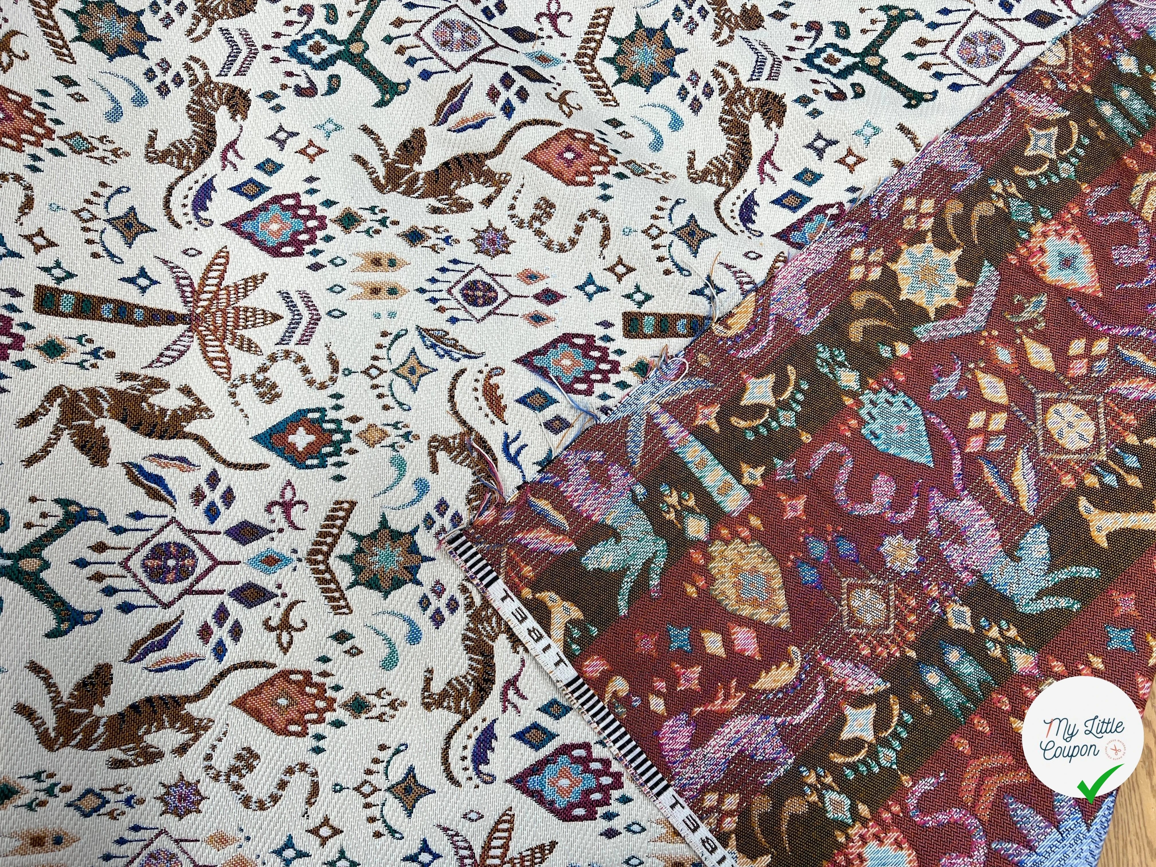 JACQUARD TISSÉ TEINT TIBET PAOLA ALLOVER BLANC - My Little Coupon