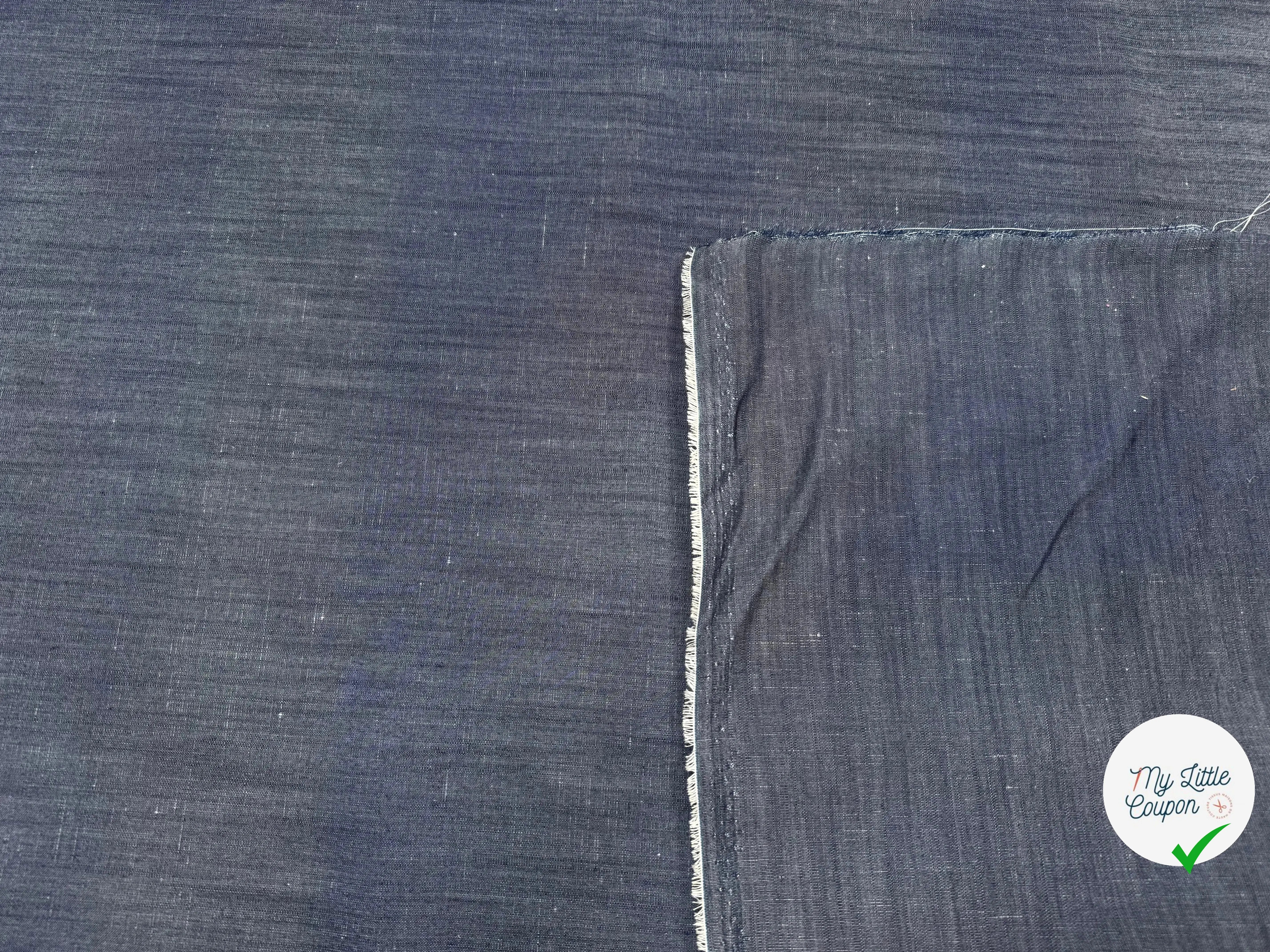 JEAN FIN BLEU LEGEREMENT SATINÉ - My Little Coupon