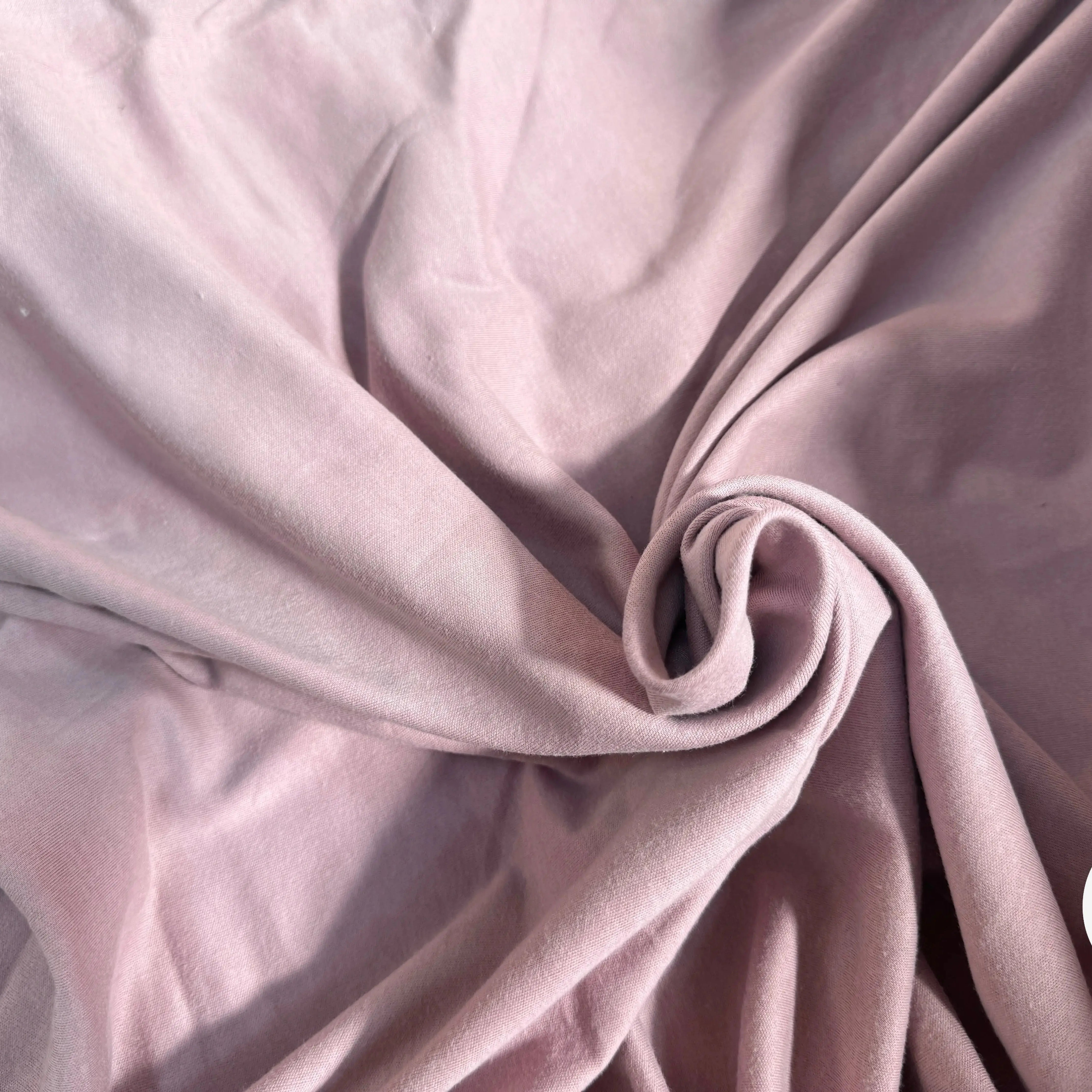 JERSEY COTON BIO VIEUX ROSE TUBULAIRE 75CM MADE IN FRANCE - My Little Coupon