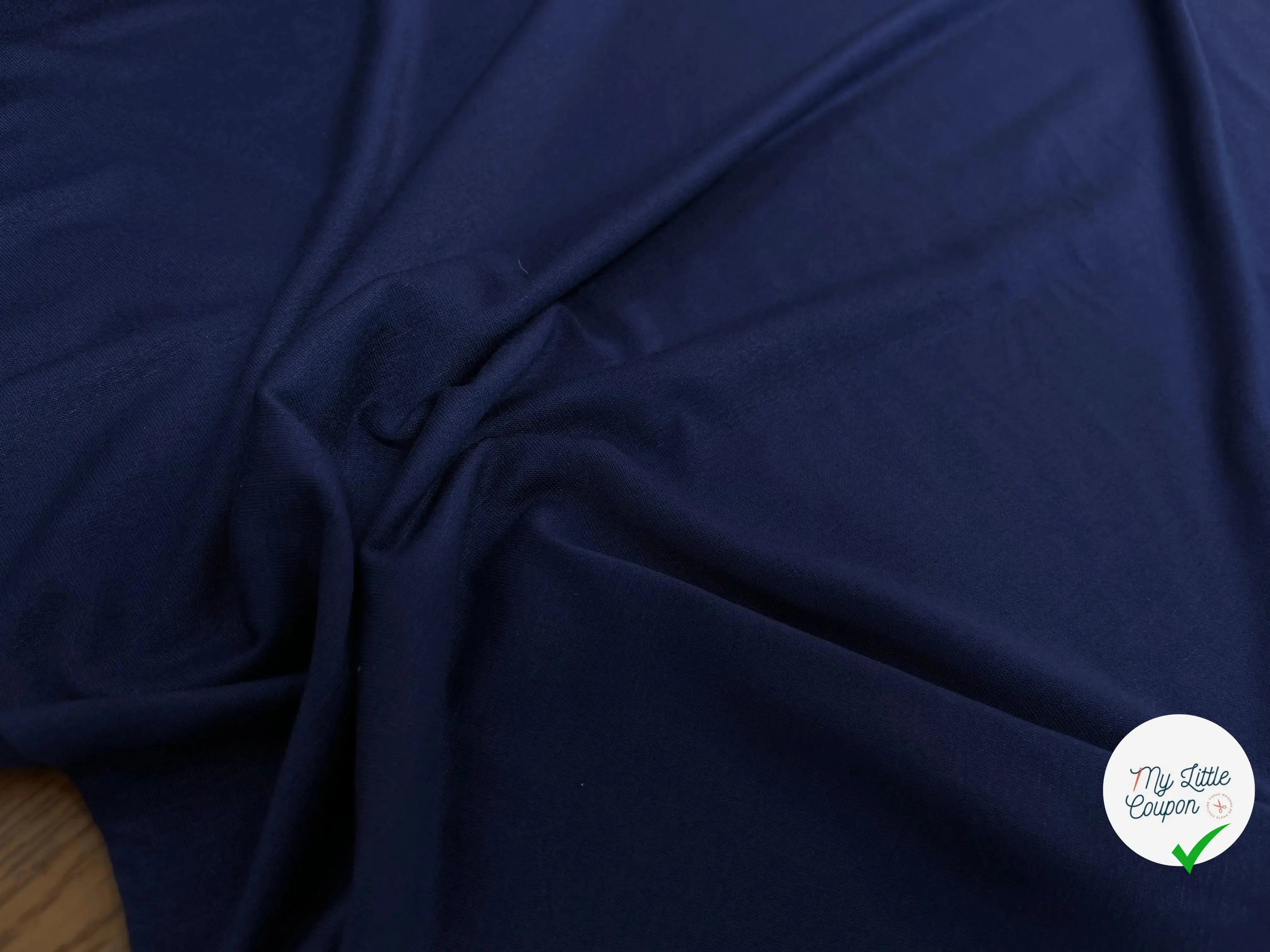 JERSEY DE COTON BLEU ROIS STRECH - My Little Coupon