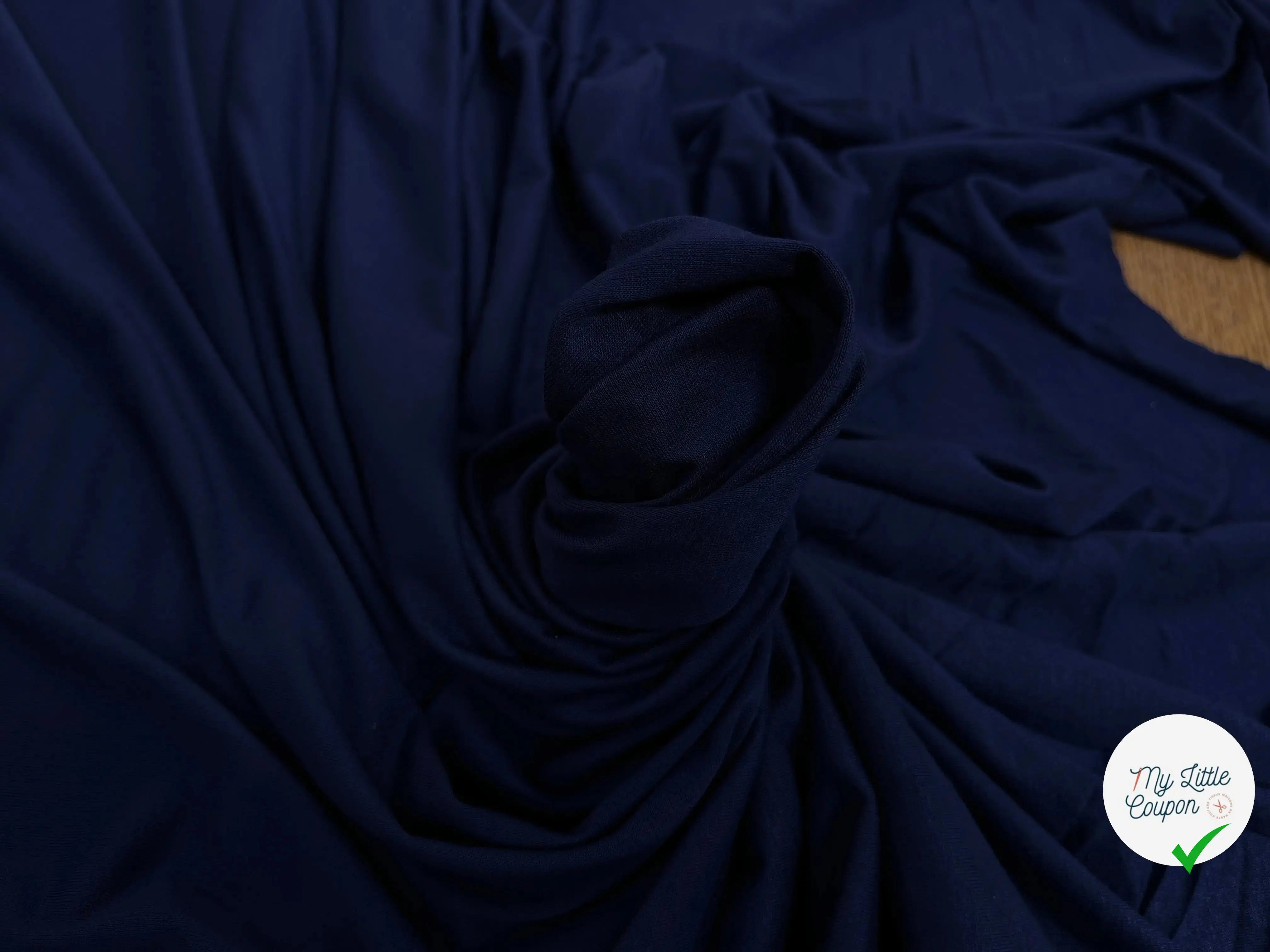 JERSEY DE COTON BLEU ROIS STRECH - My Little Coupon