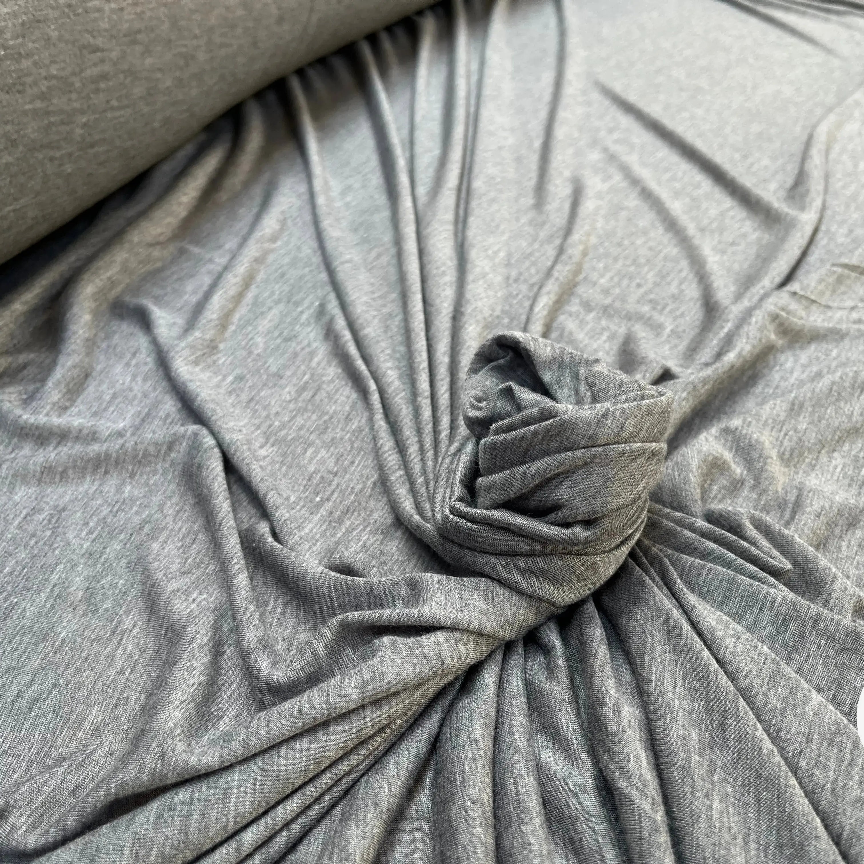 JERSEY DE COTON GRIS FONCÉ - My Little Coupon