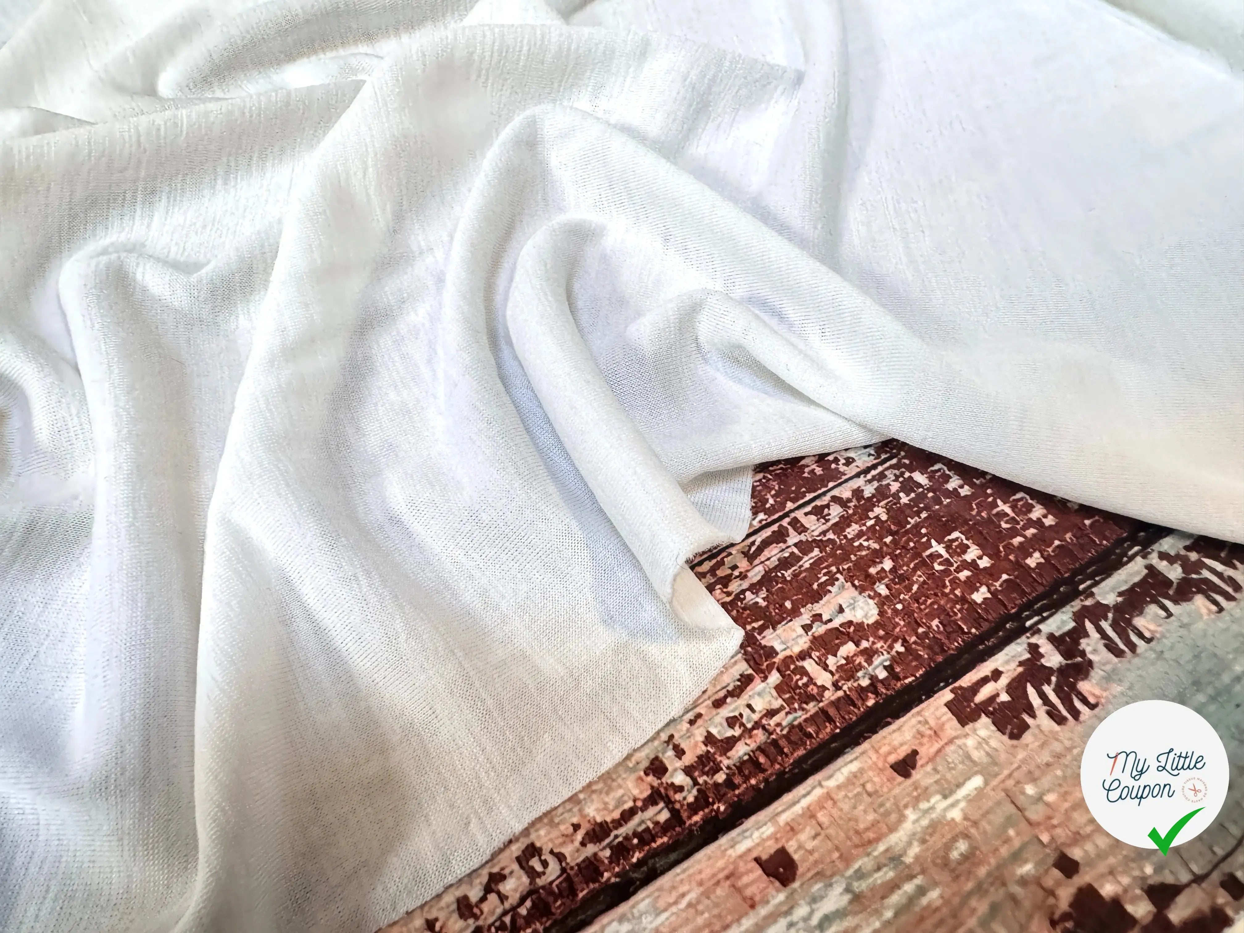 JERSEY JASPÉ FROID BLANC OFF WHITE - My Little Coupon