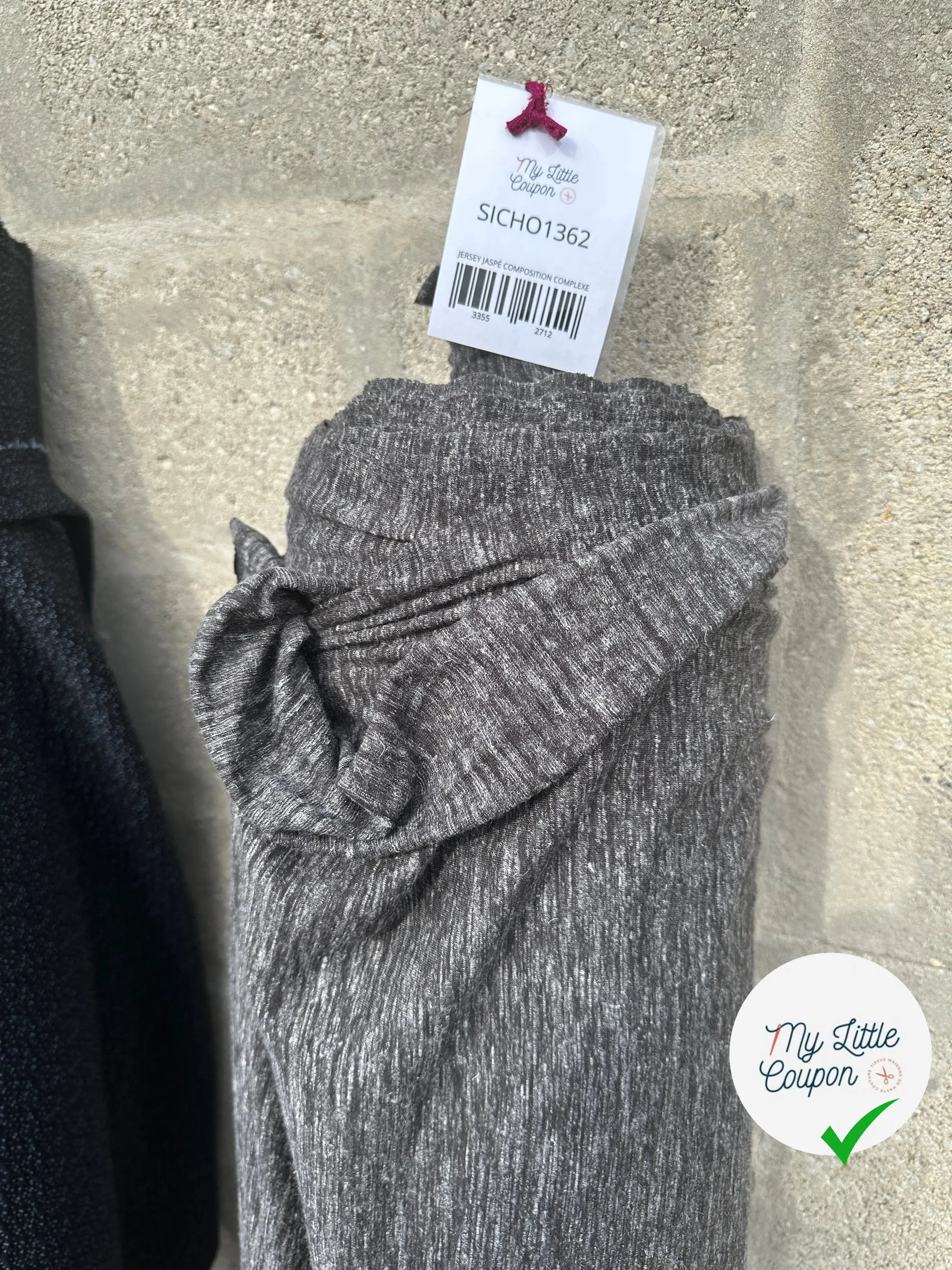 JERSEY JASPÉ GRIS - My Little Coupon