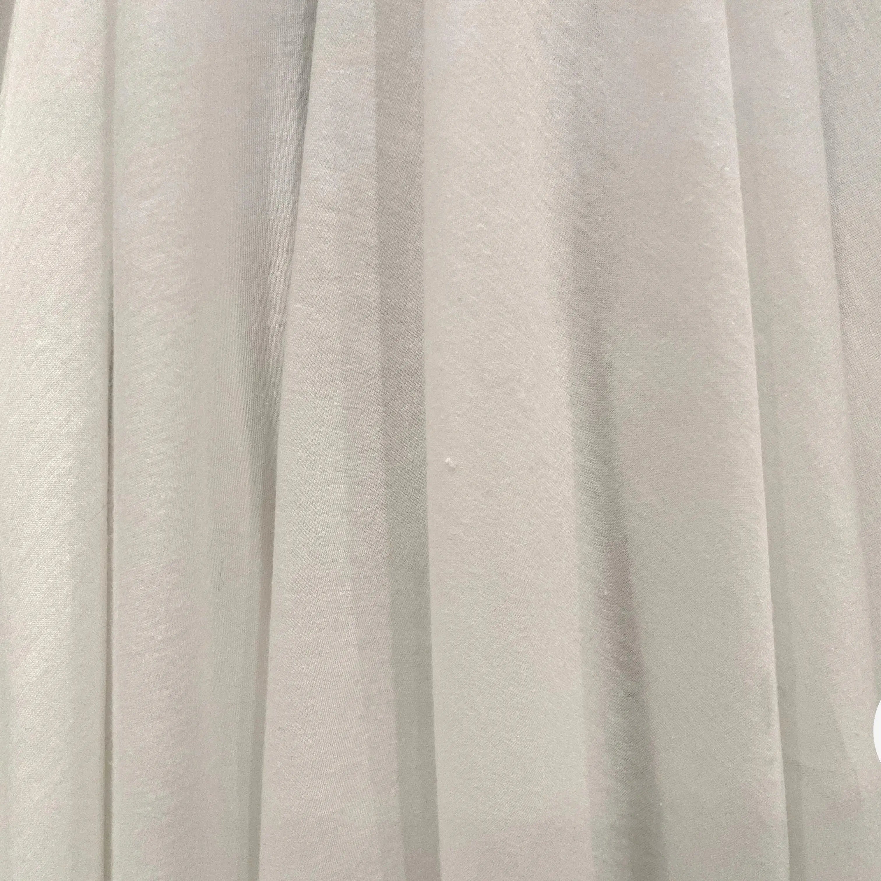 JERSEY T-SHIRT 100% COTON BLANC CASSÉ - My Little Coupon - tissu - coudre