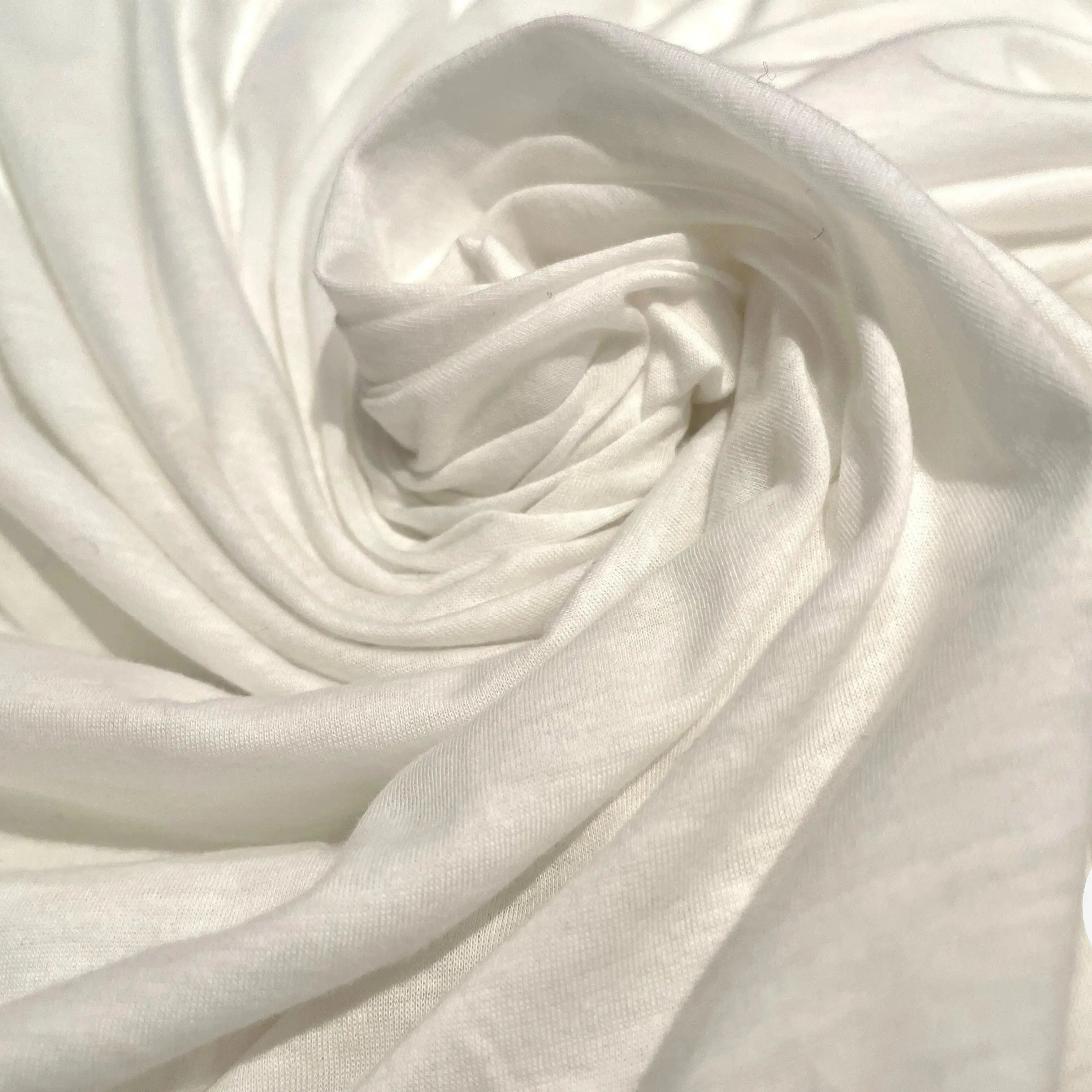 JERSEY T-SHIRT 100% COTON BLANC CASSÉ - My Little Coupon - tissu - coudre