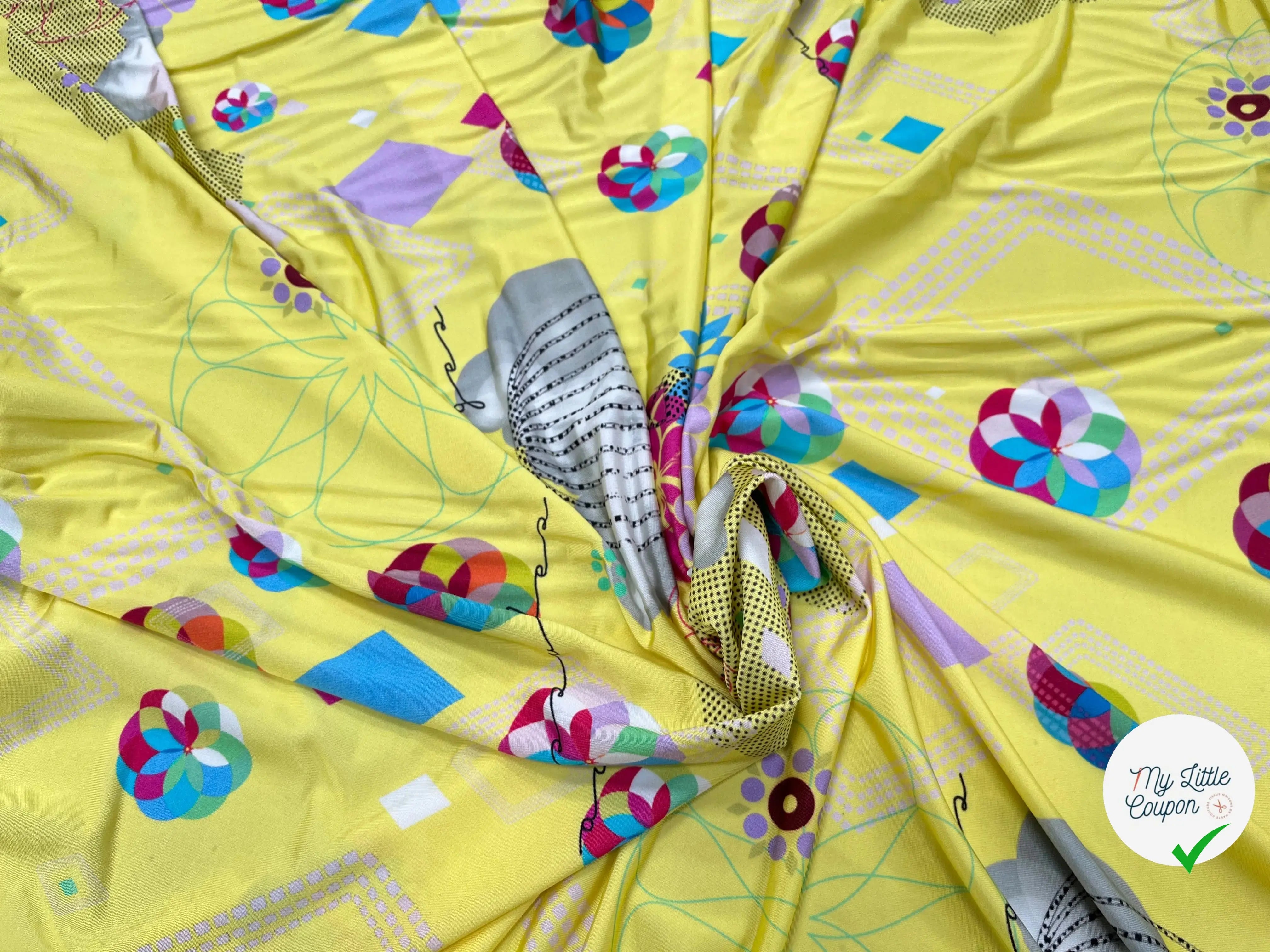JERSEY VISCOSE FROIDE JAUNE - My Little Coupon