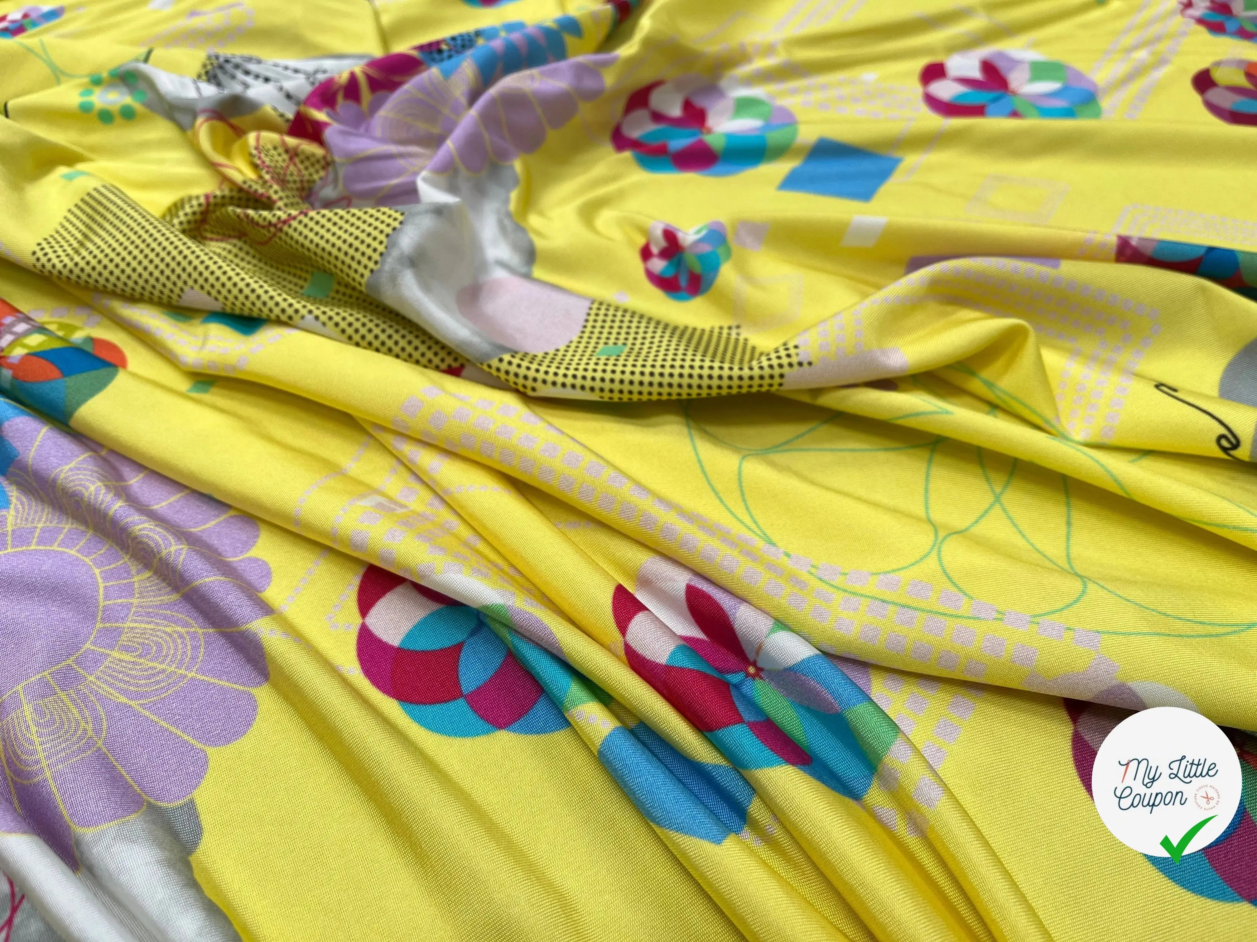 JERSEY VISCOSE FROIDE JAUNE - My Little Coupon