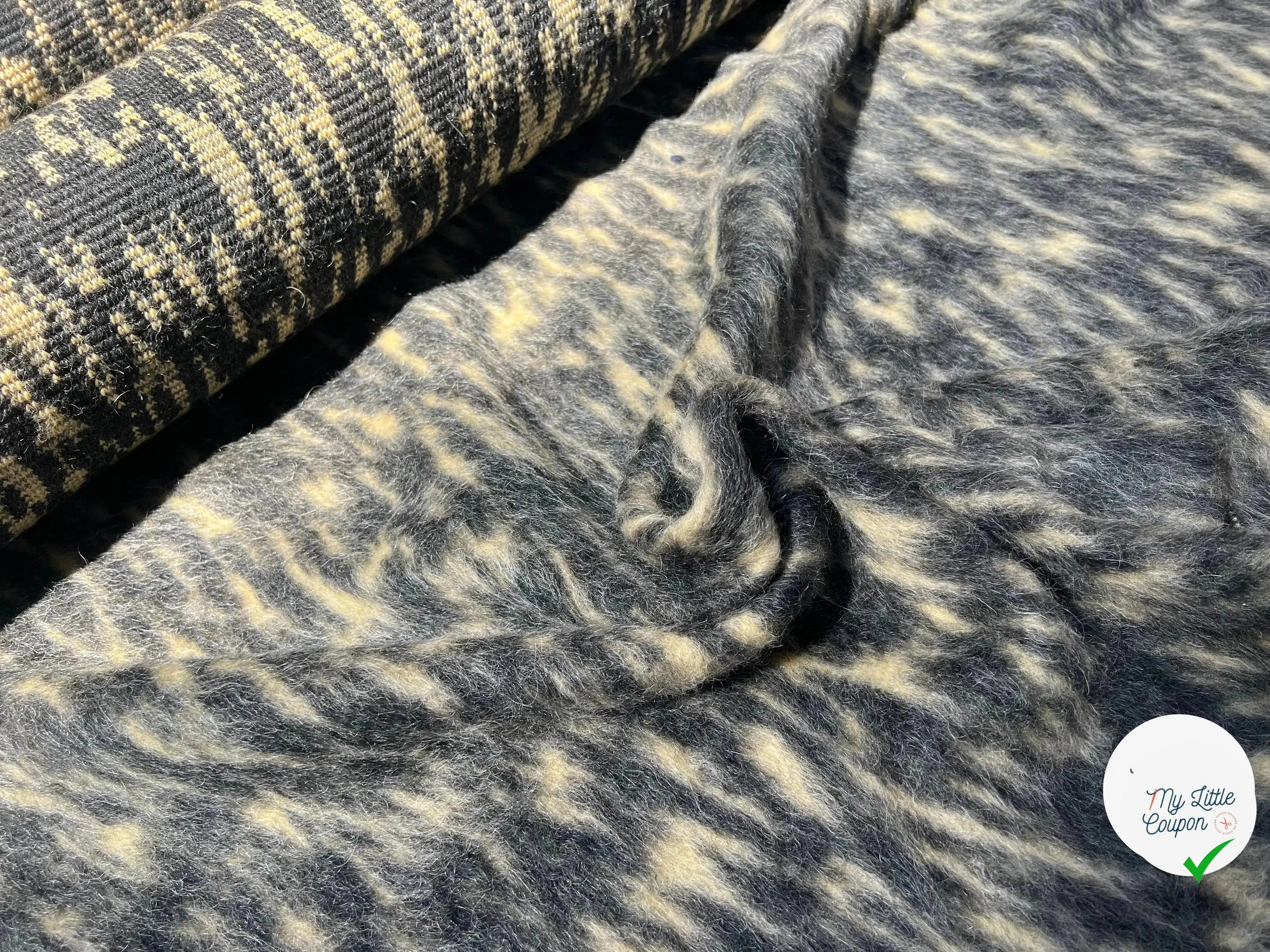 LAINAGE ALPAGA ESPRIT LÉOPARD BEIGE NOIR - My Little Coupon