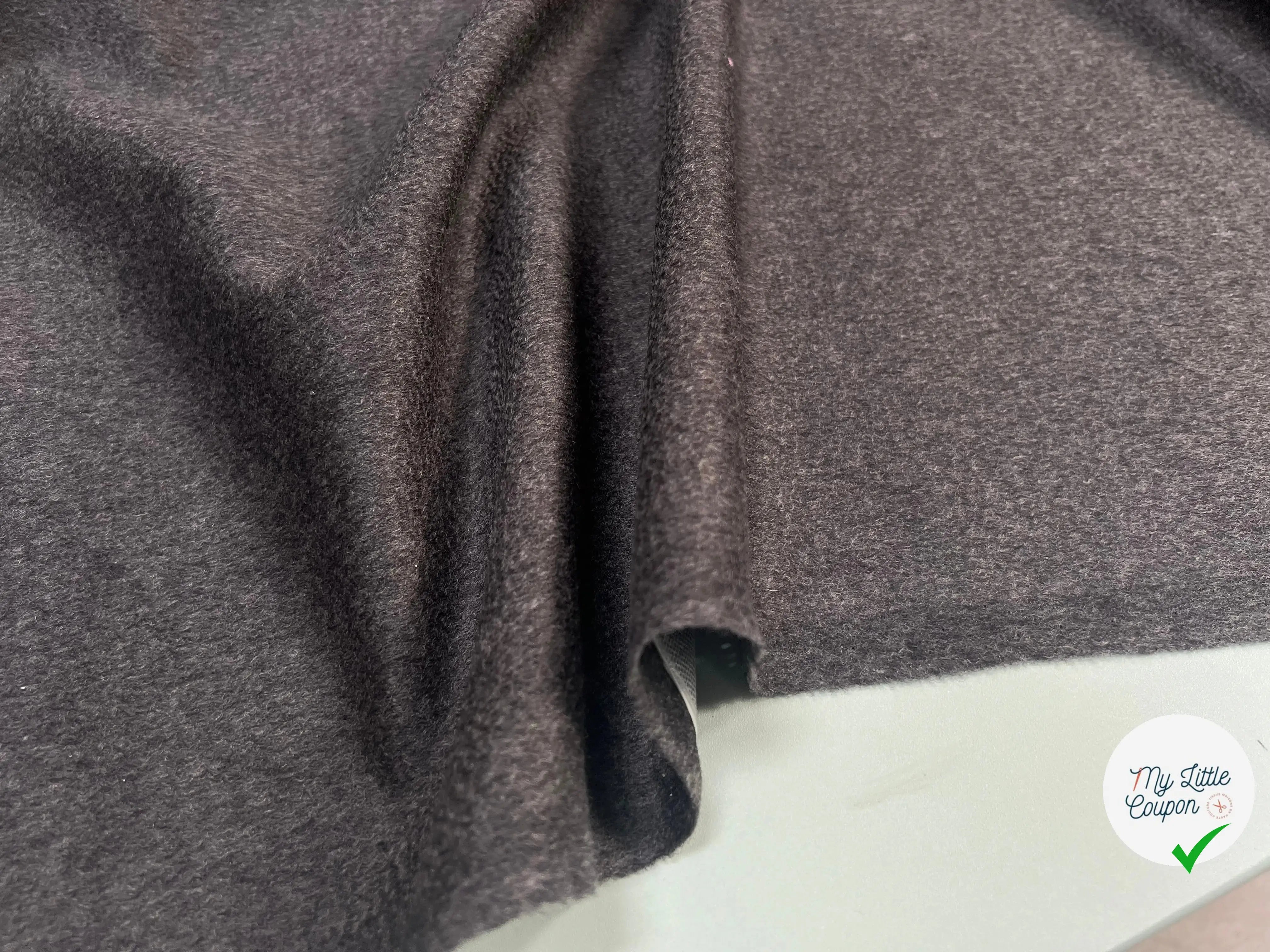 LAINAGE CACHEMIRE THERMOCOLLÉ GRIS ANTHRACITE - My Little Coupon