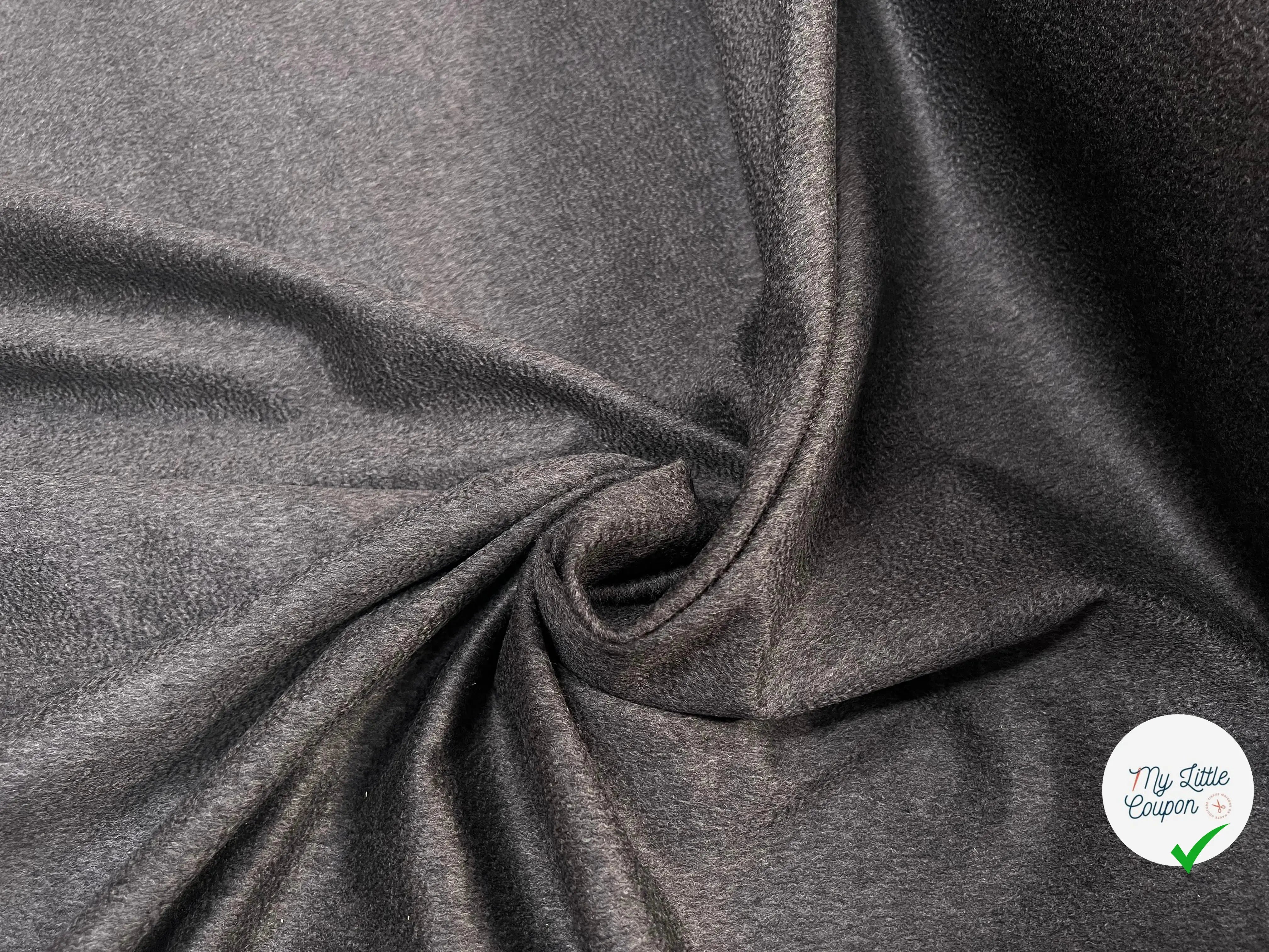 LAINAGE CACHEMIRE THERMOCOLLÉ GRIS ANTHRACITE - My Little Coupon