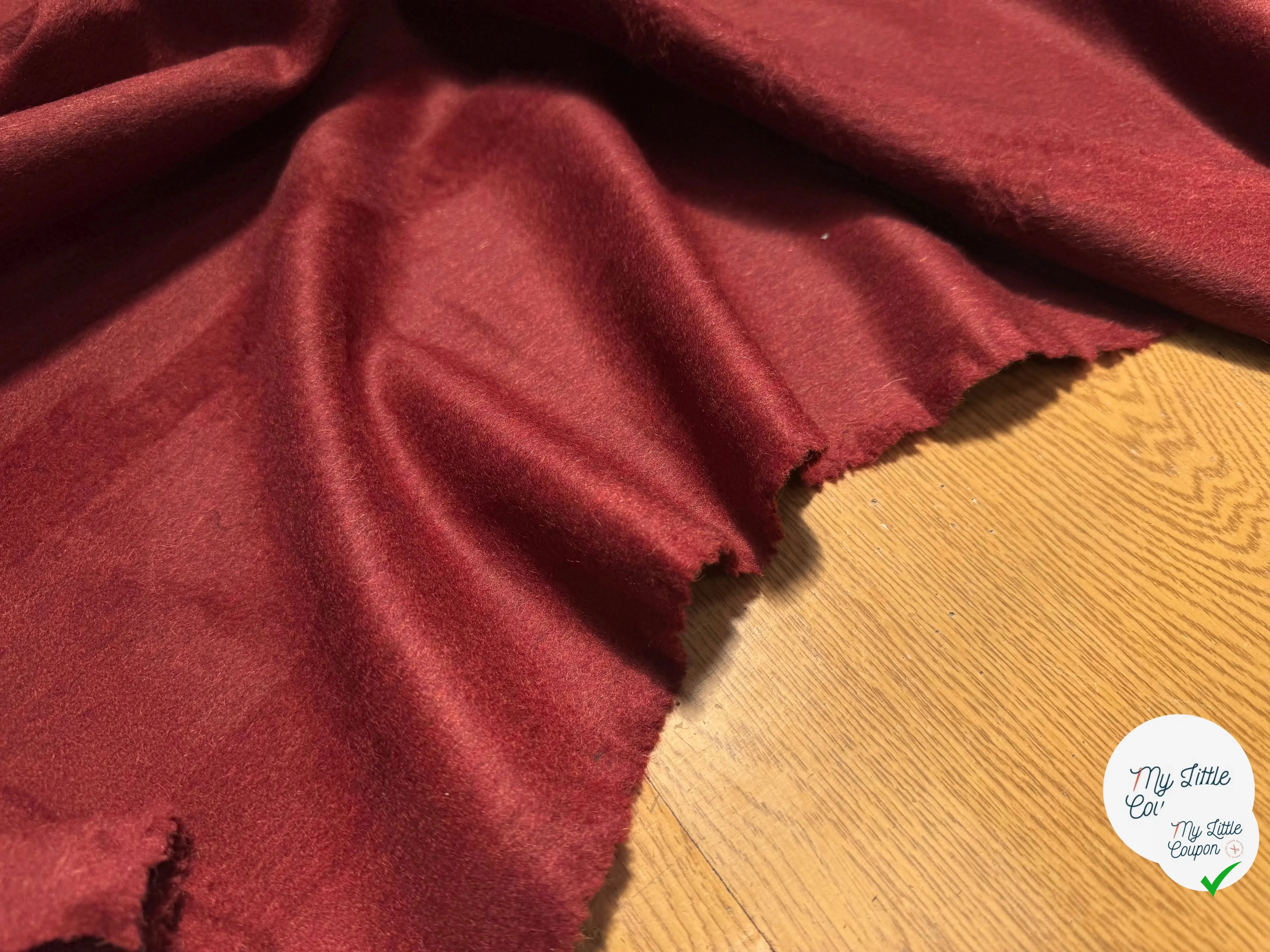 LAINAGE MANTEAU ALPAGA ROUGE ANGLAIS ULTRA CHIC - My Little Coupon
