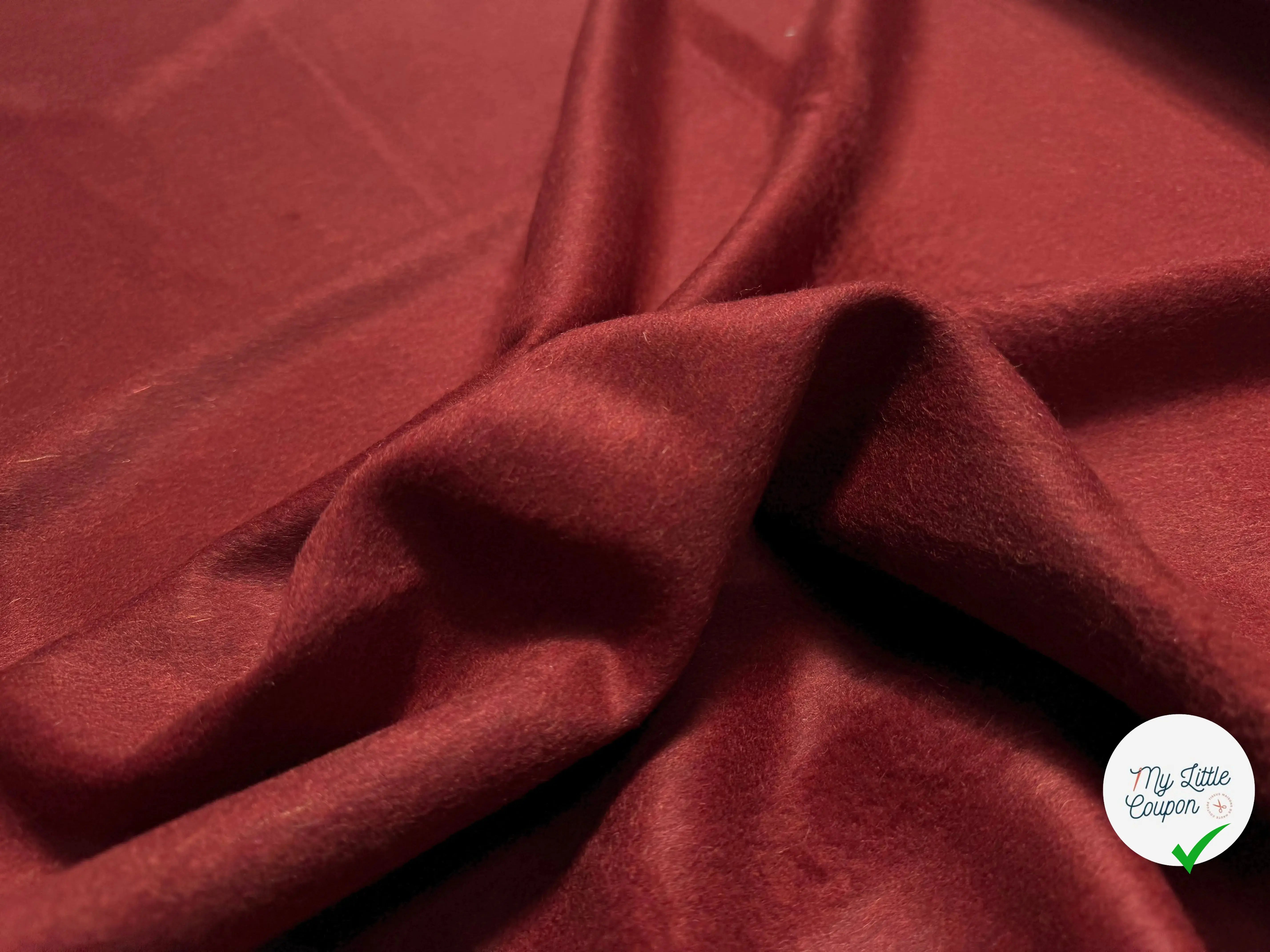 LAINAGE MANTEAU ALPAGA ROUGE ANGLAIS ULTRA CHIC - My Little Coupon