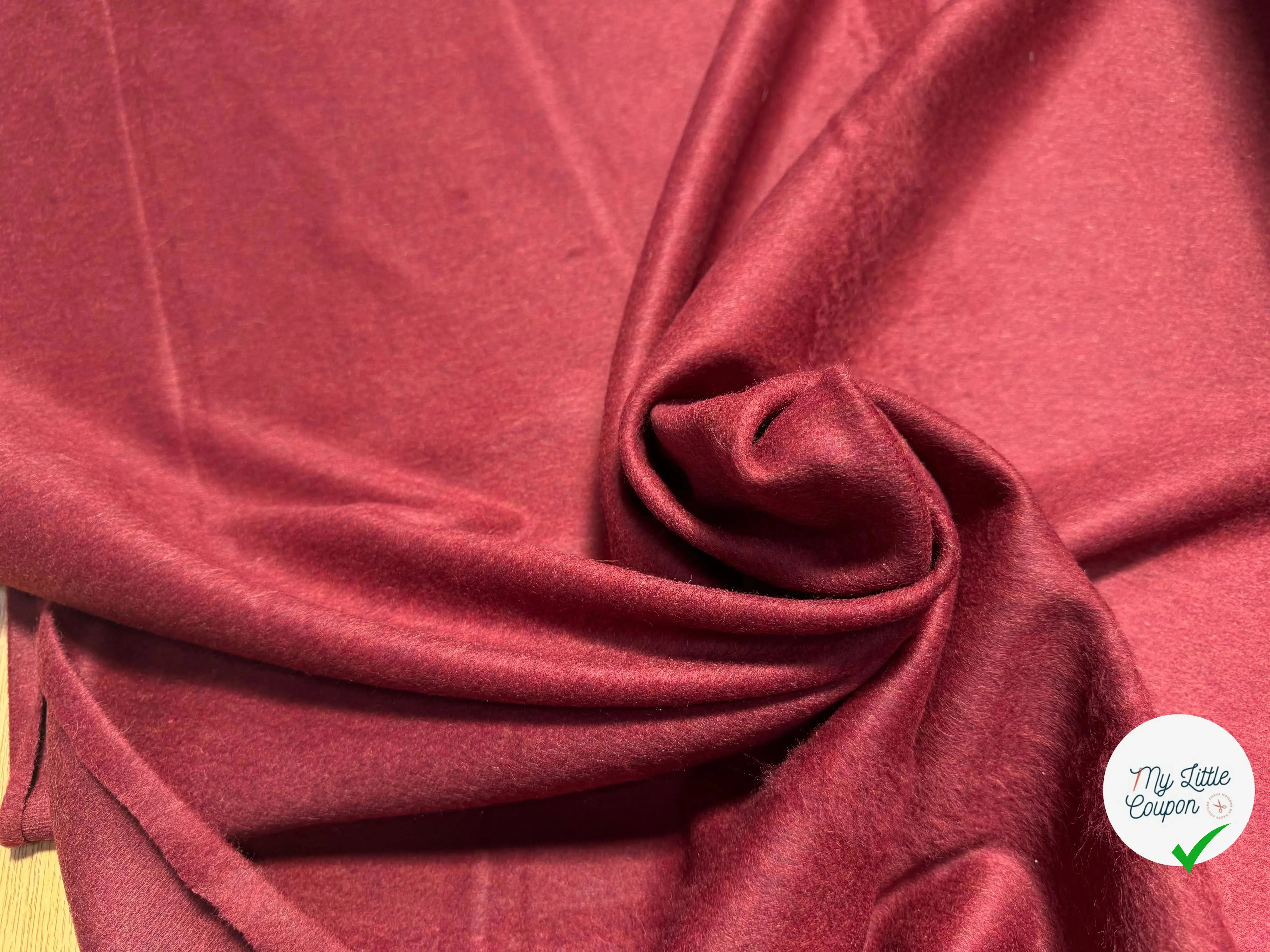 LAINAGE MANTEAU ALPAGA ROUGE ANGLAIS ULTRA CHIC - My Little Coupon