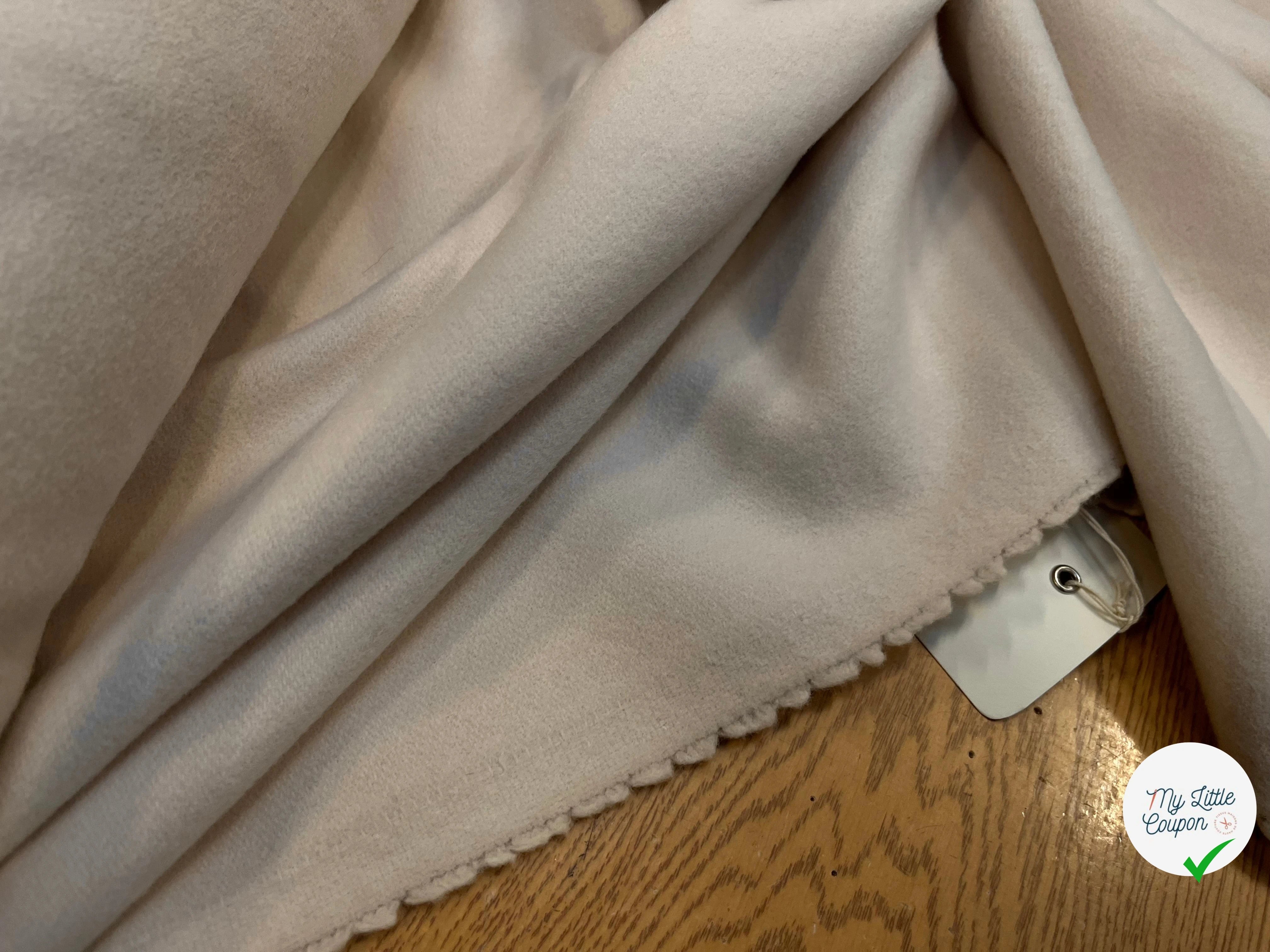 (Chute) LAINAGE MANTEAU BEIGE CLAIR 20% CASHMERE - My Little Coupon