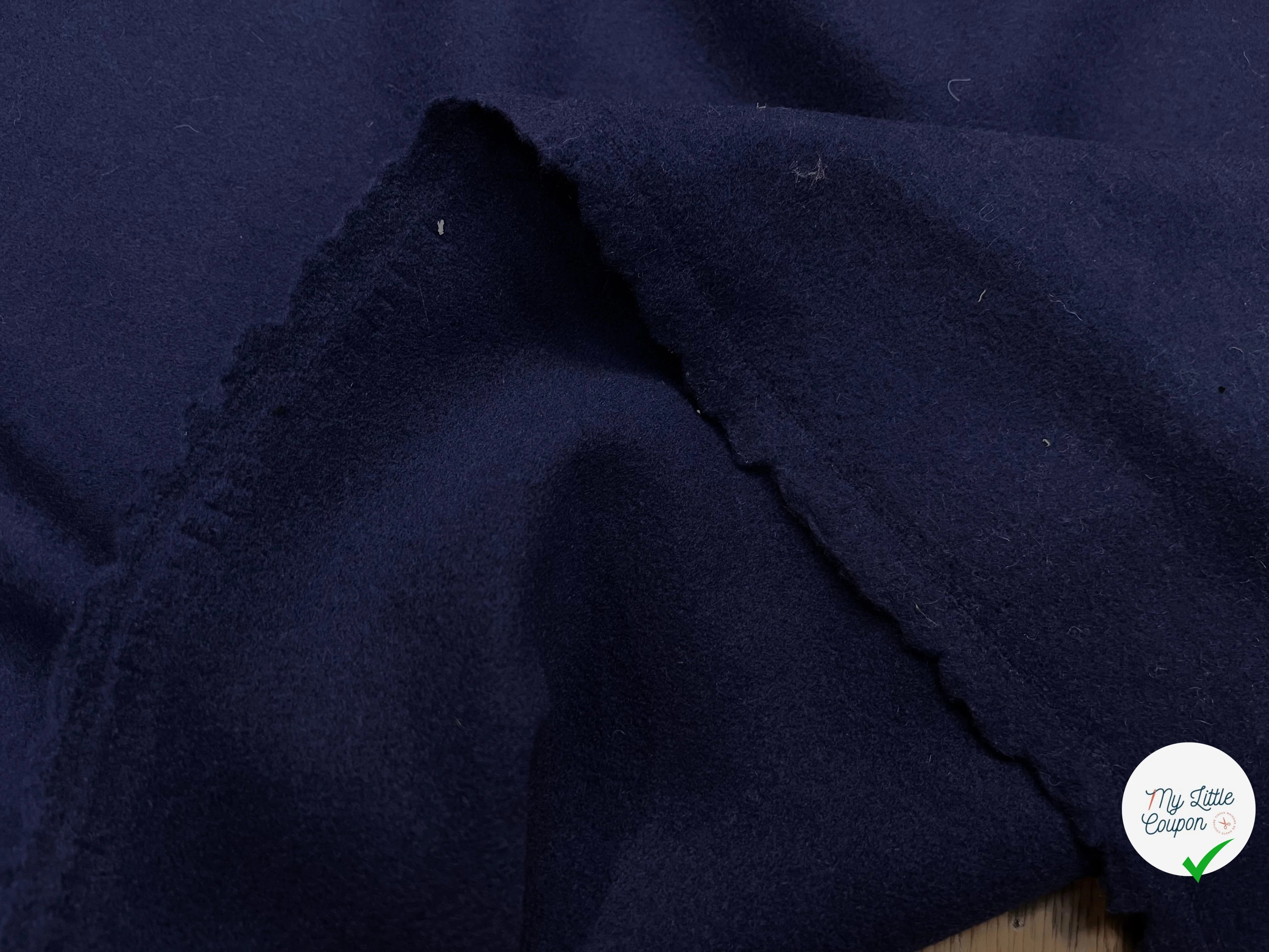 (Chute) LAINAGE MANTEAU BLEU FONCÉ 20% CASHMERE - My Little Coupon