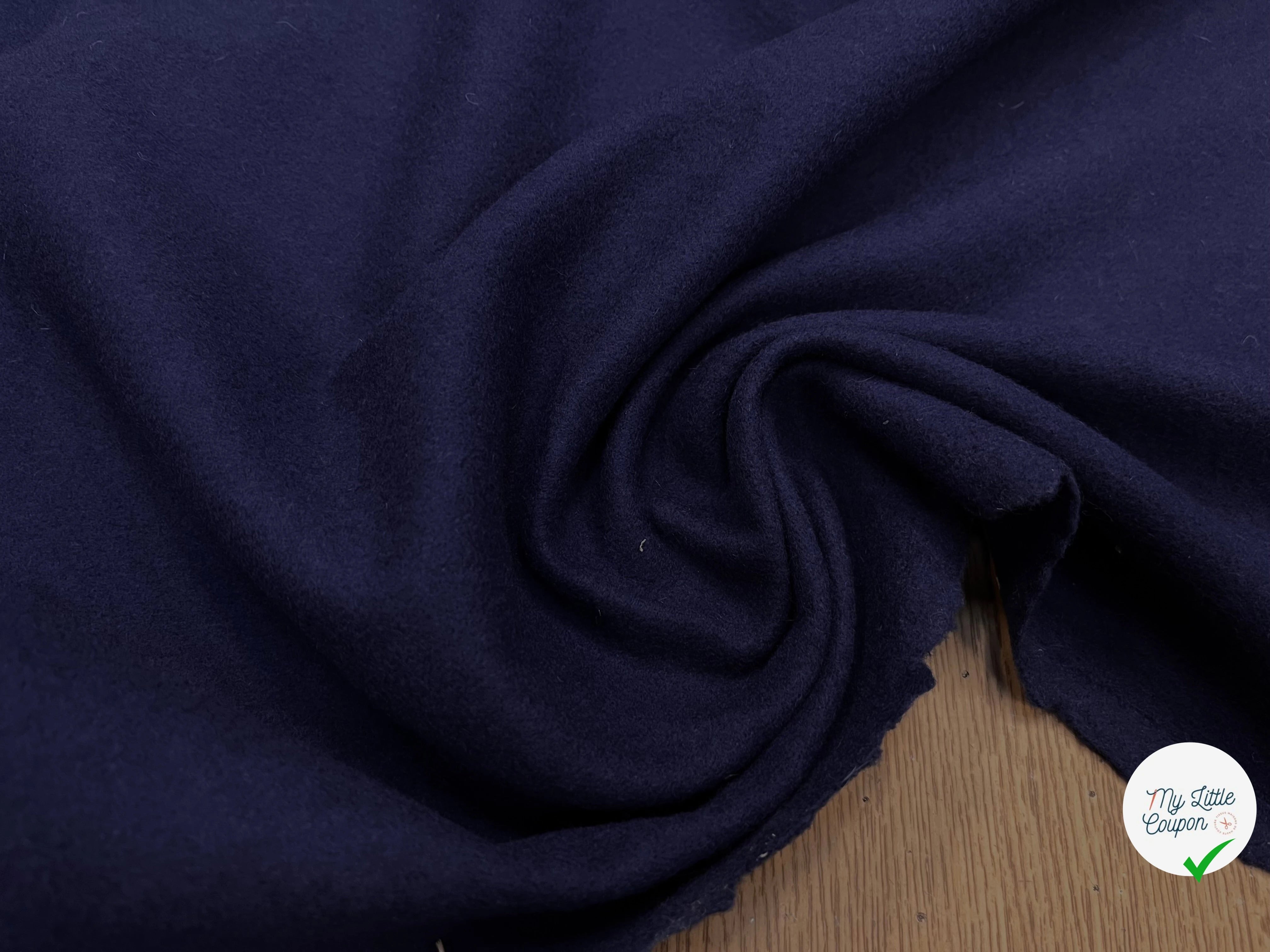 (Chute) LAINAGE MANTEAU BLEU FONCÉ 20% CASHMERE - My Little Coupon