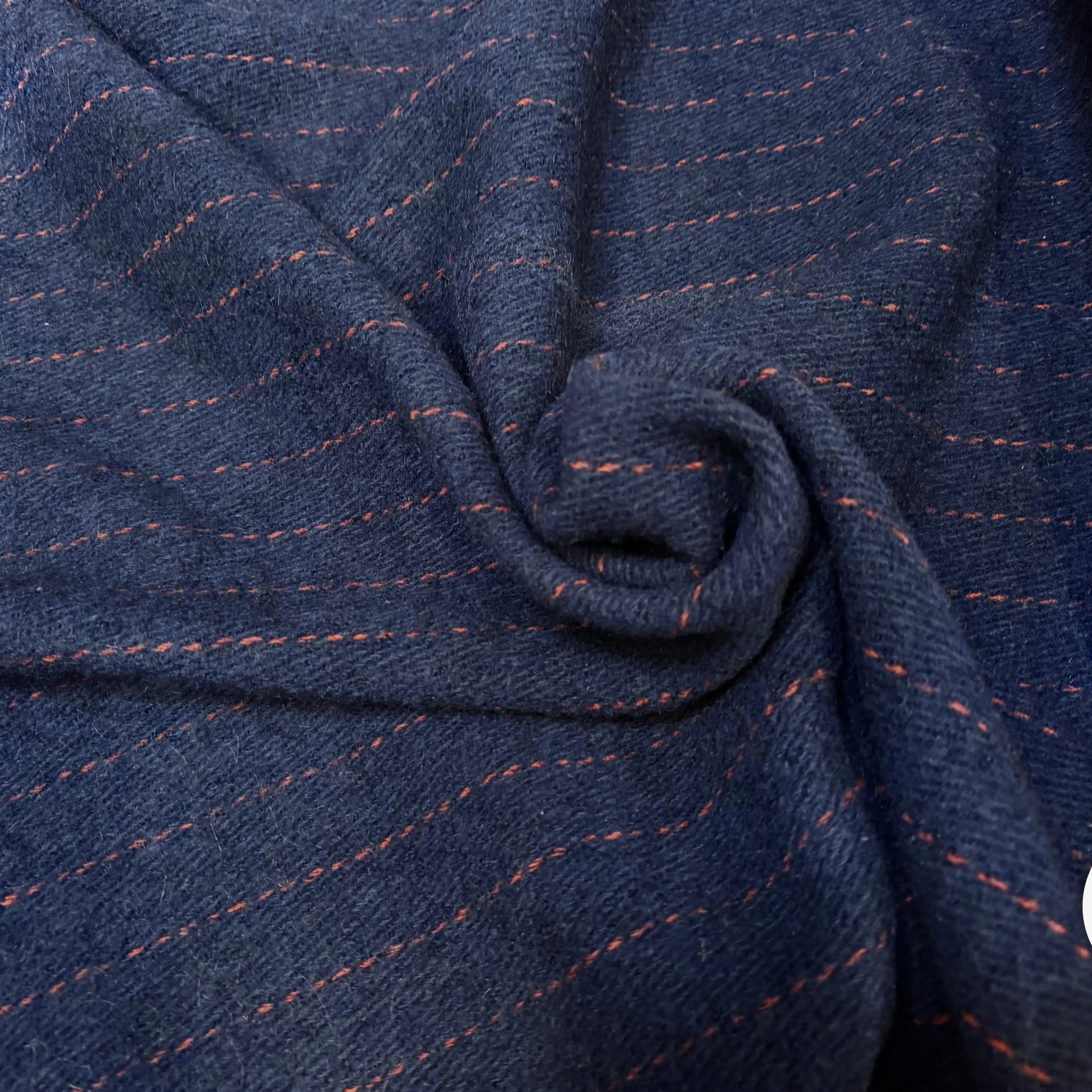 LAINAGE STRIÉ RAYURES ROUGE FOND BLEU - My Little Coupon