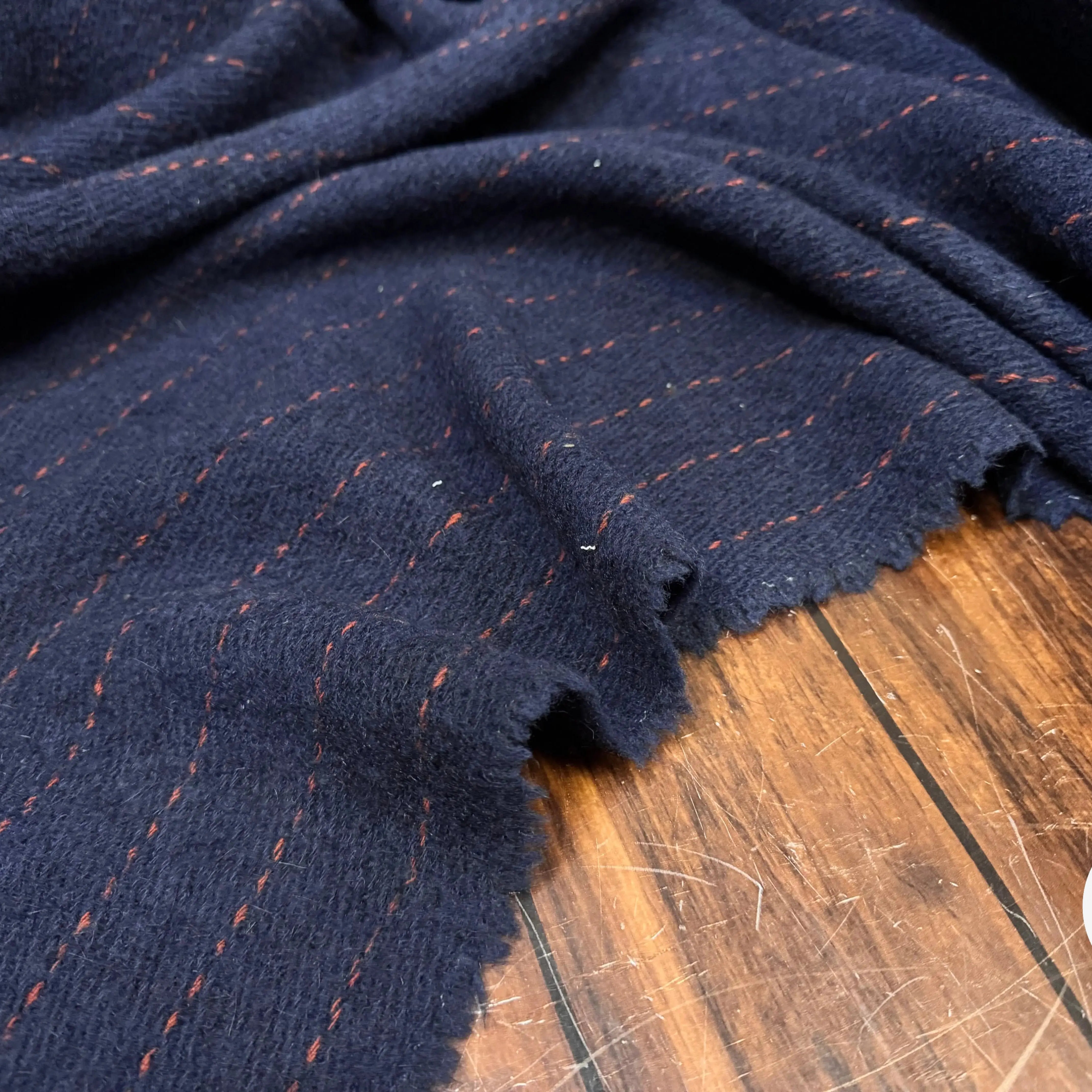 LAINAGE STRIÉ RAYURES ROUGE FOND BLEU - My Little Coupon