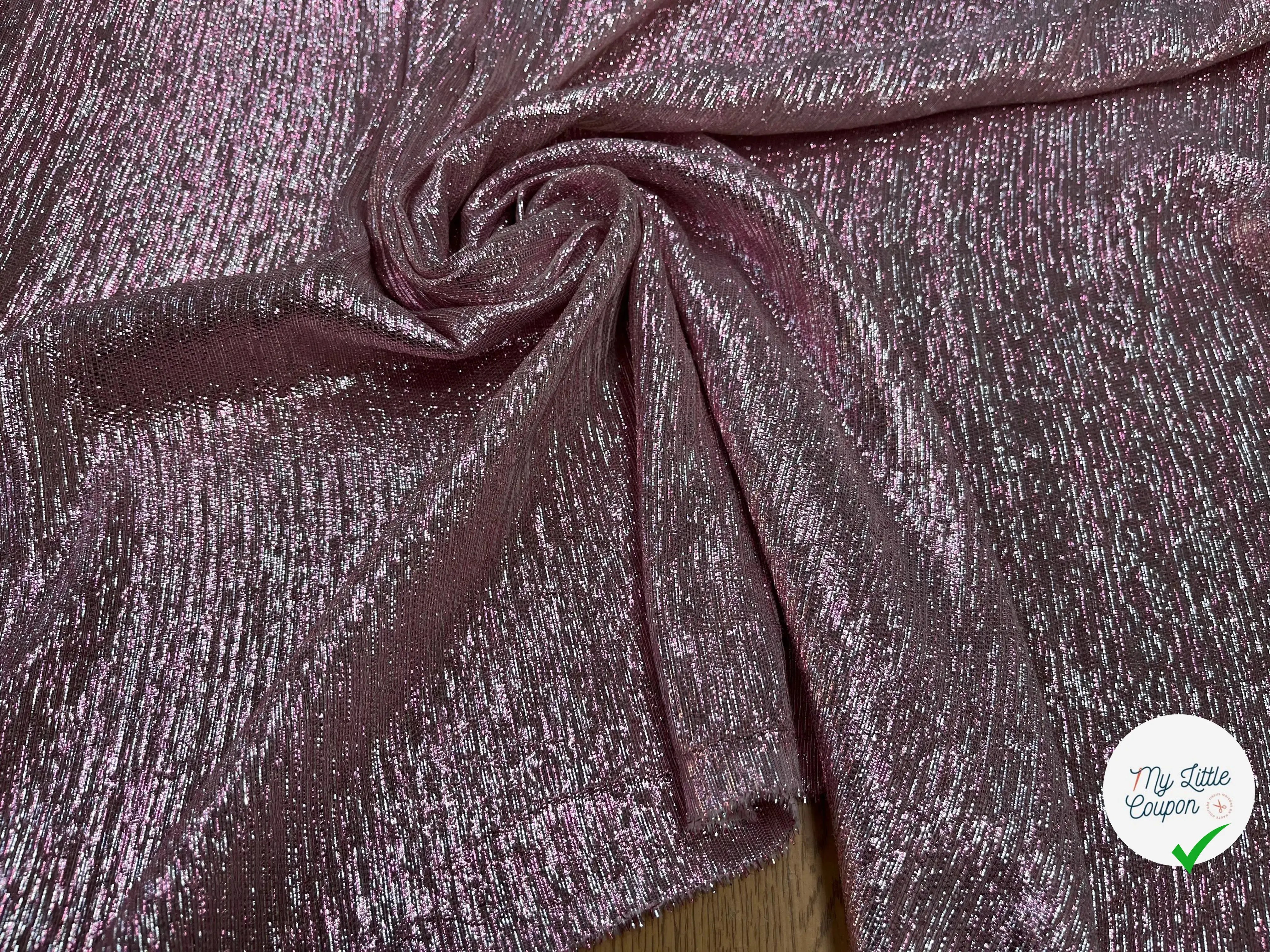LAMÉ DE SOIE ROSE GRIS - My Little Coupon