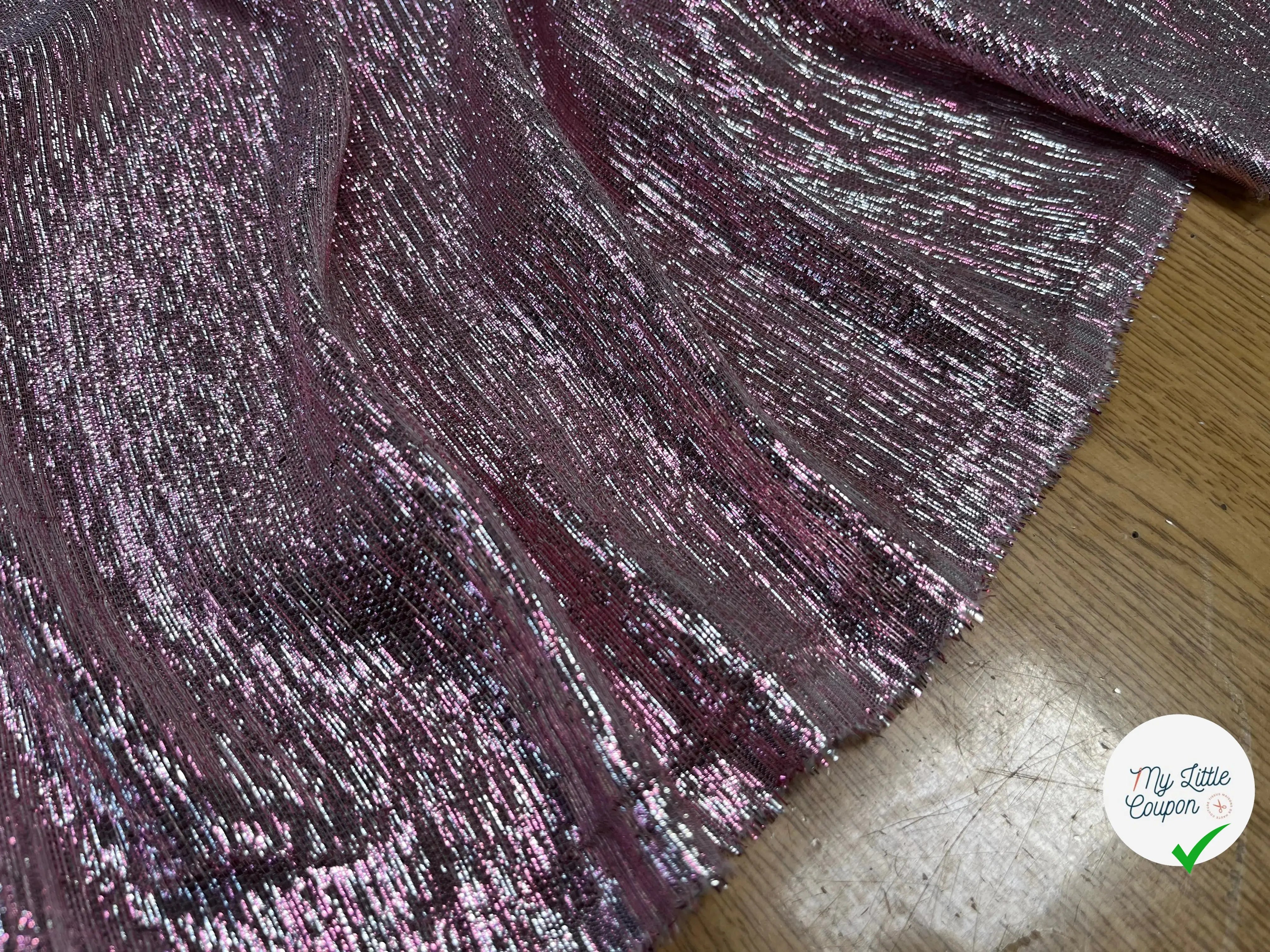 LAMÉ DE SOIE ROSE GRIS - My Little Coupon