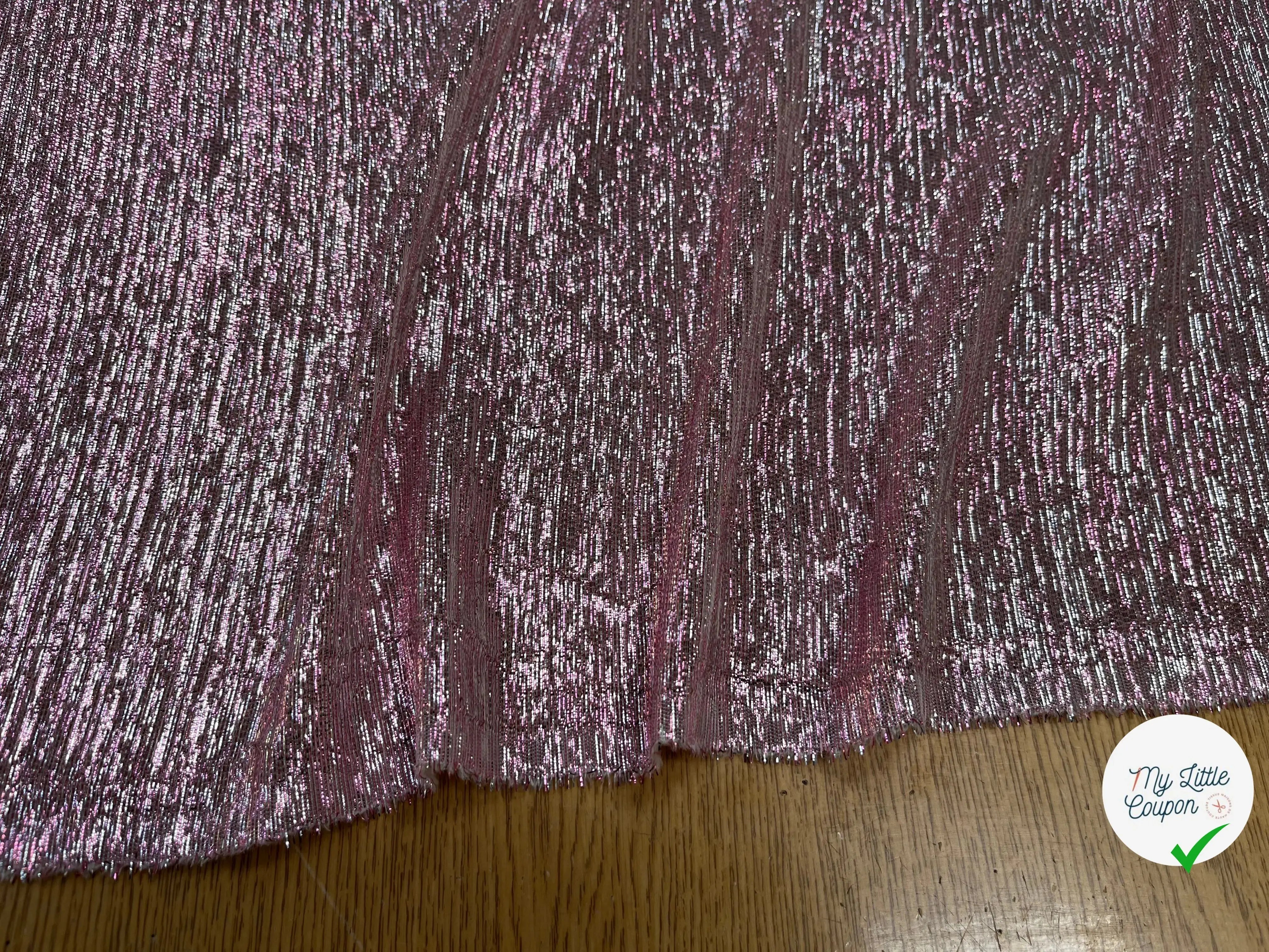 LAMÉ DE SOIE ROSE GRIS - My Little Coupon