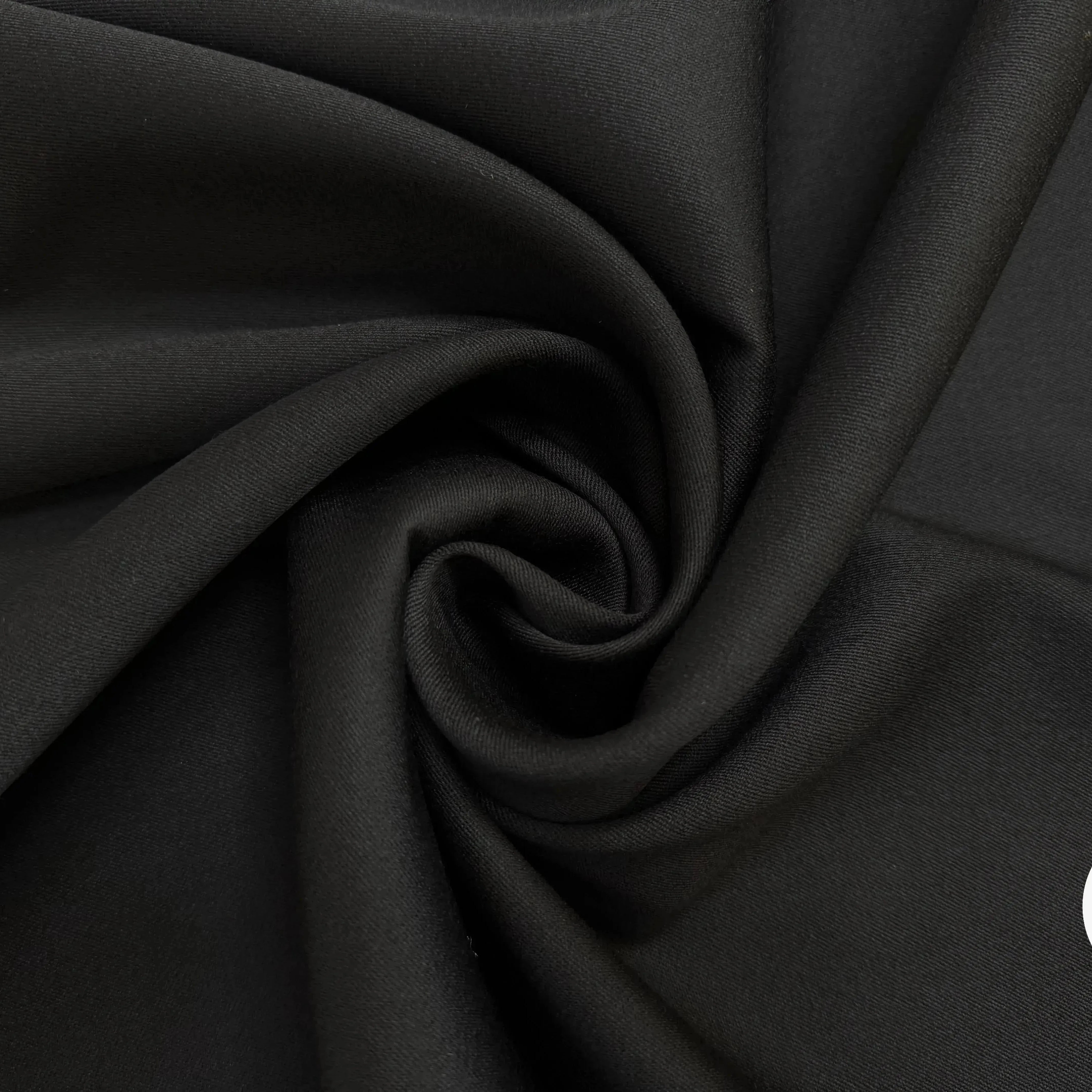 LIGHT WOOL GABARDINE, Black - My Little Coupon