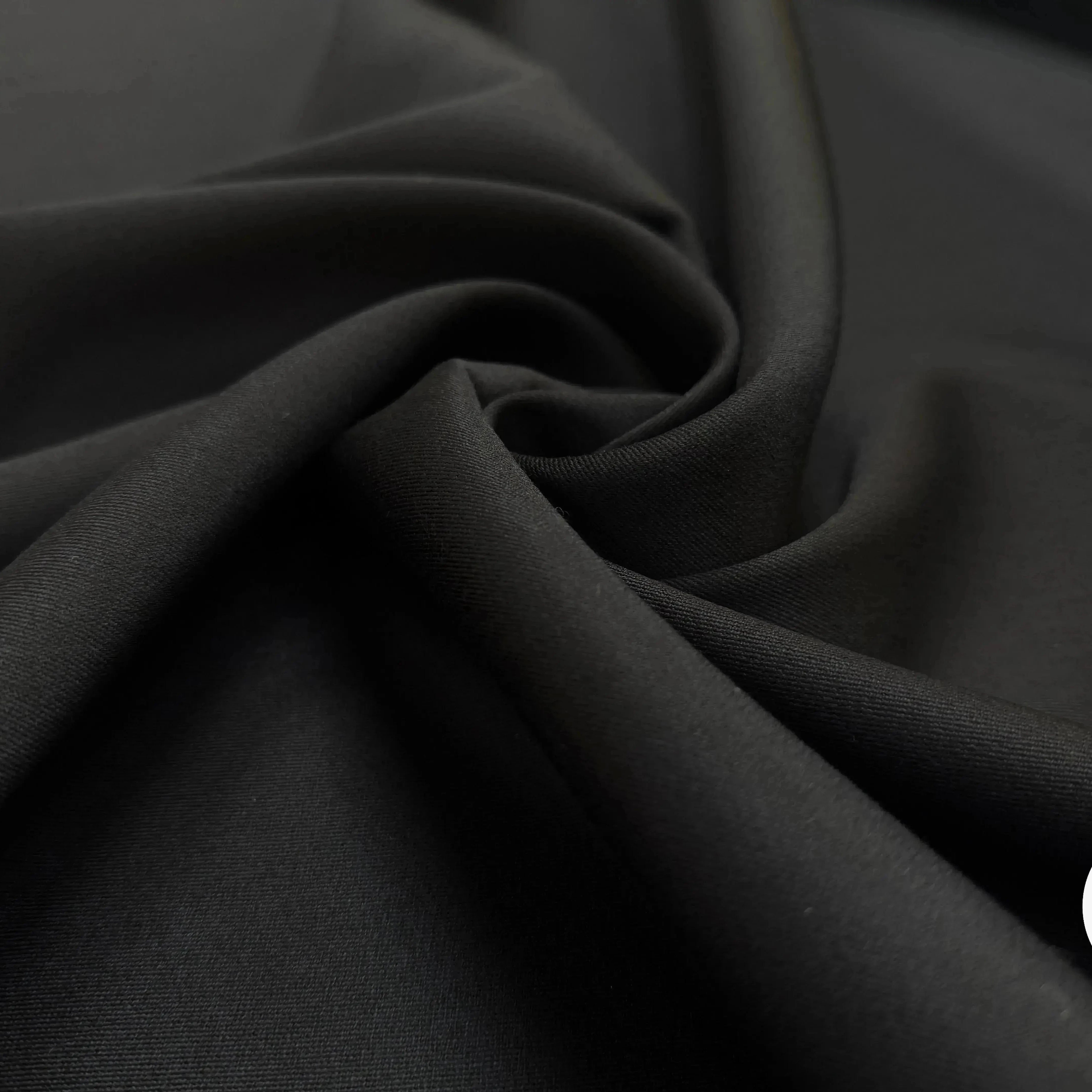 LIGHT WOOL GABARDINE, Black - My Little Coupon