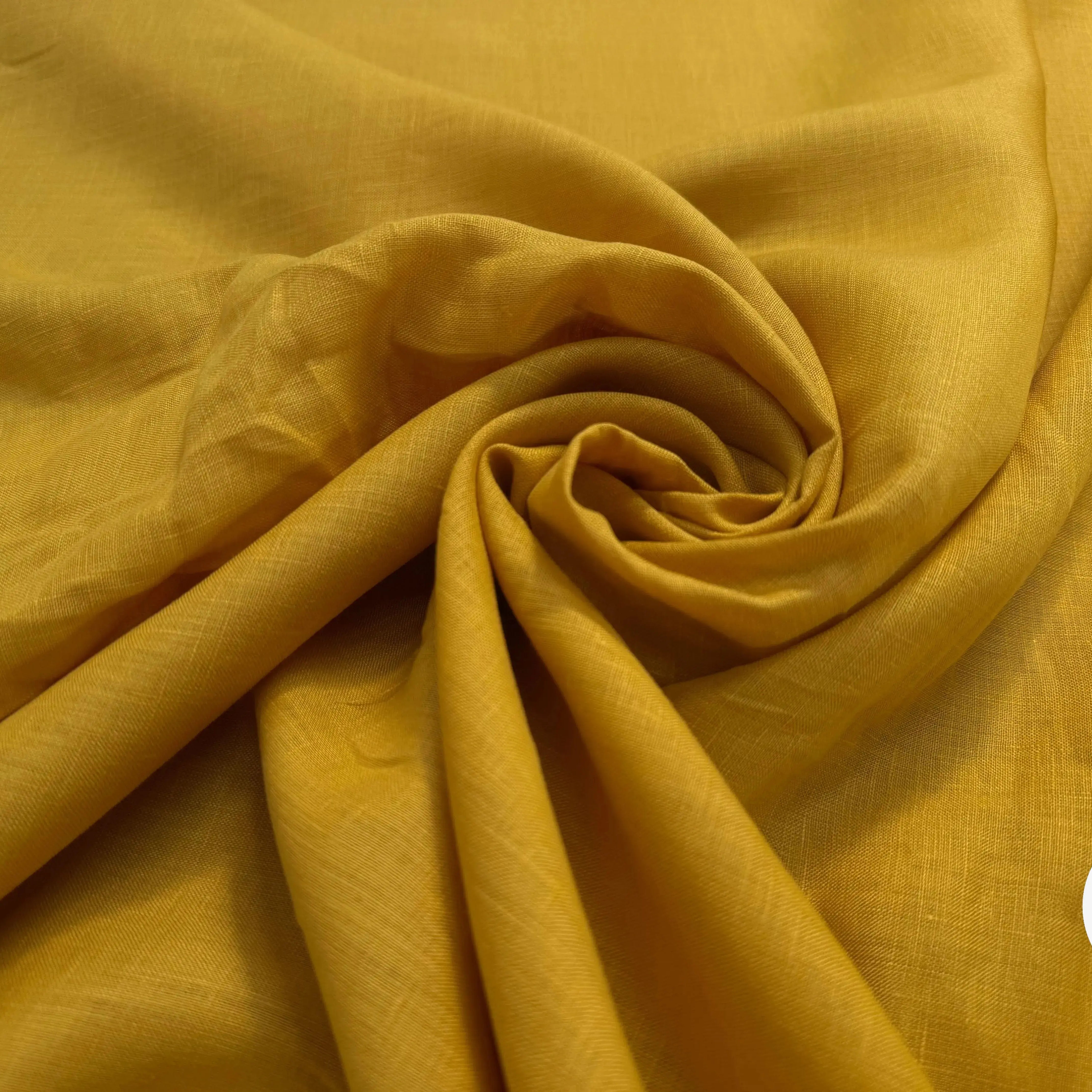 LIN JAUNE MOUTARDE UNI - My Little Coupon