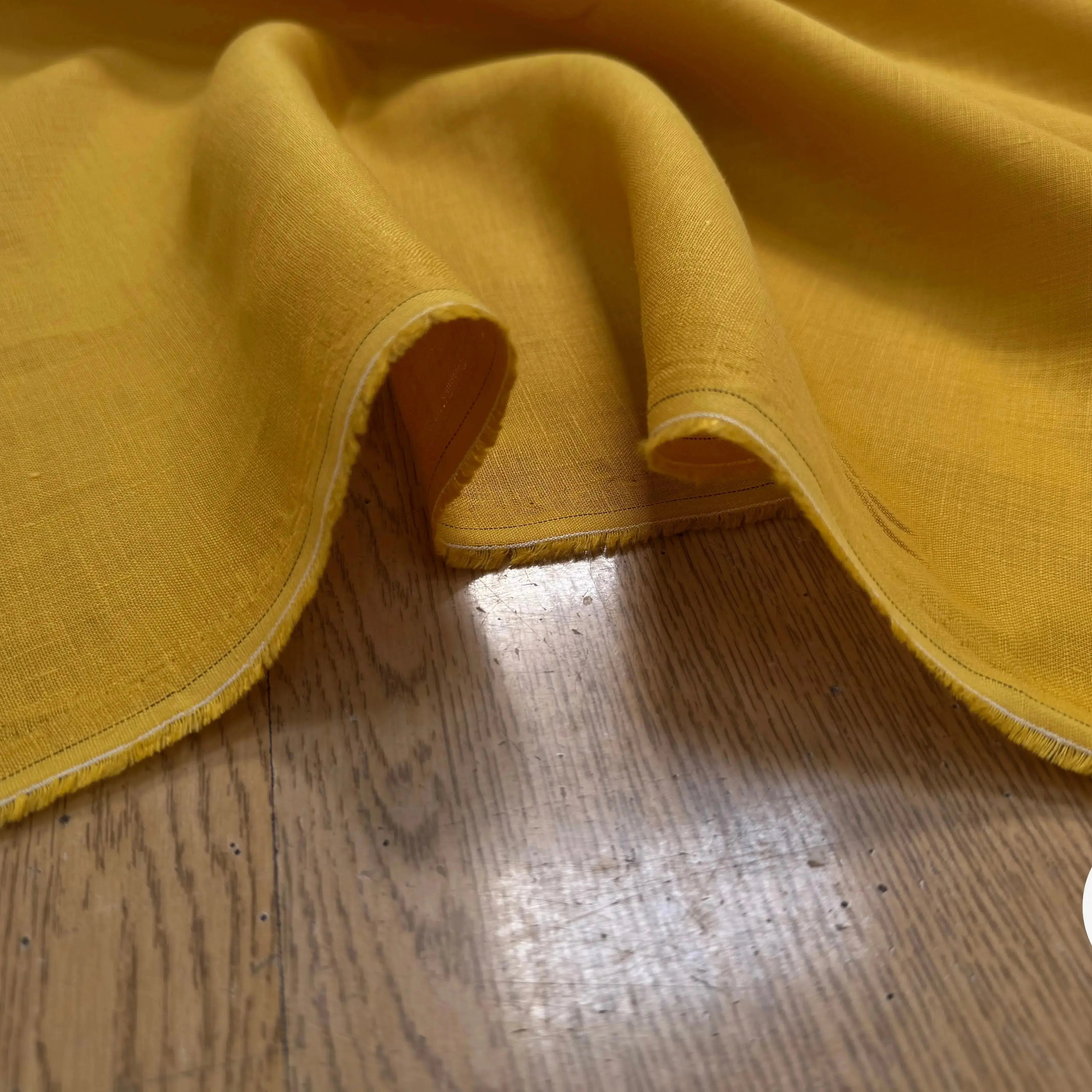 LIN JAUNE MOUTARDE UNI - My Little Coupon