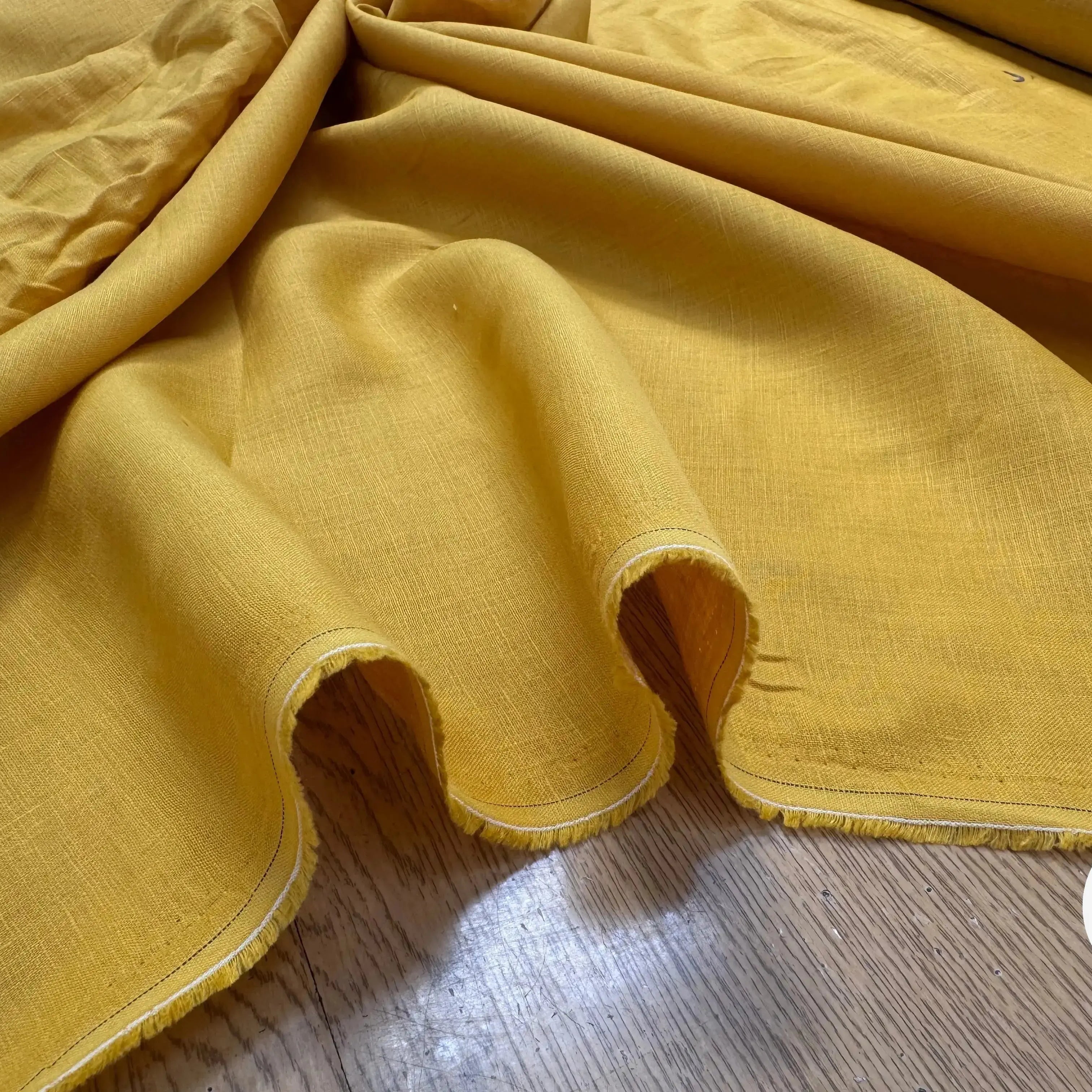 LIN JAUNE MOUTARDE UNI - My Little Coupon