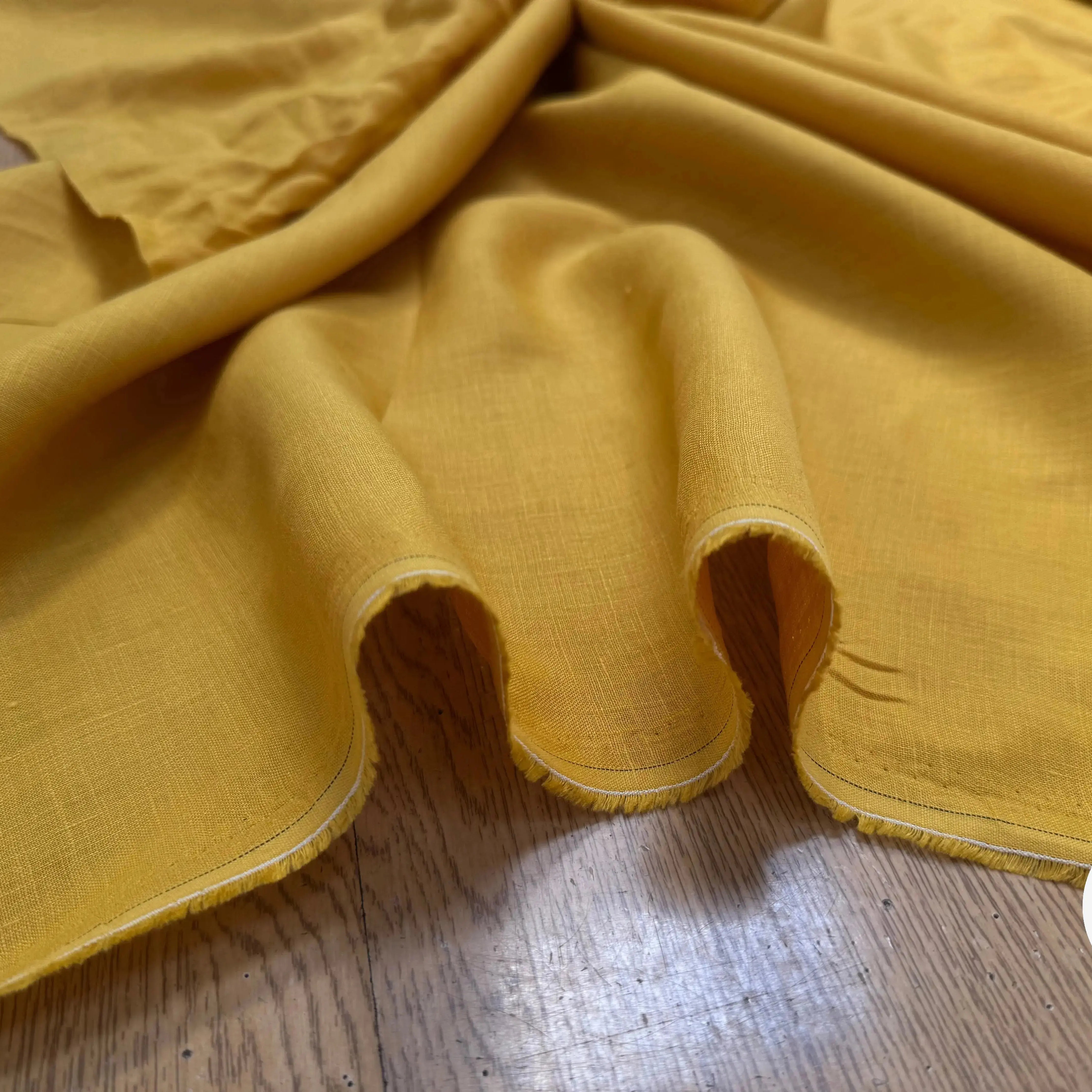 LIN JAUNE MOUTARDE UNI - My Little Coupon