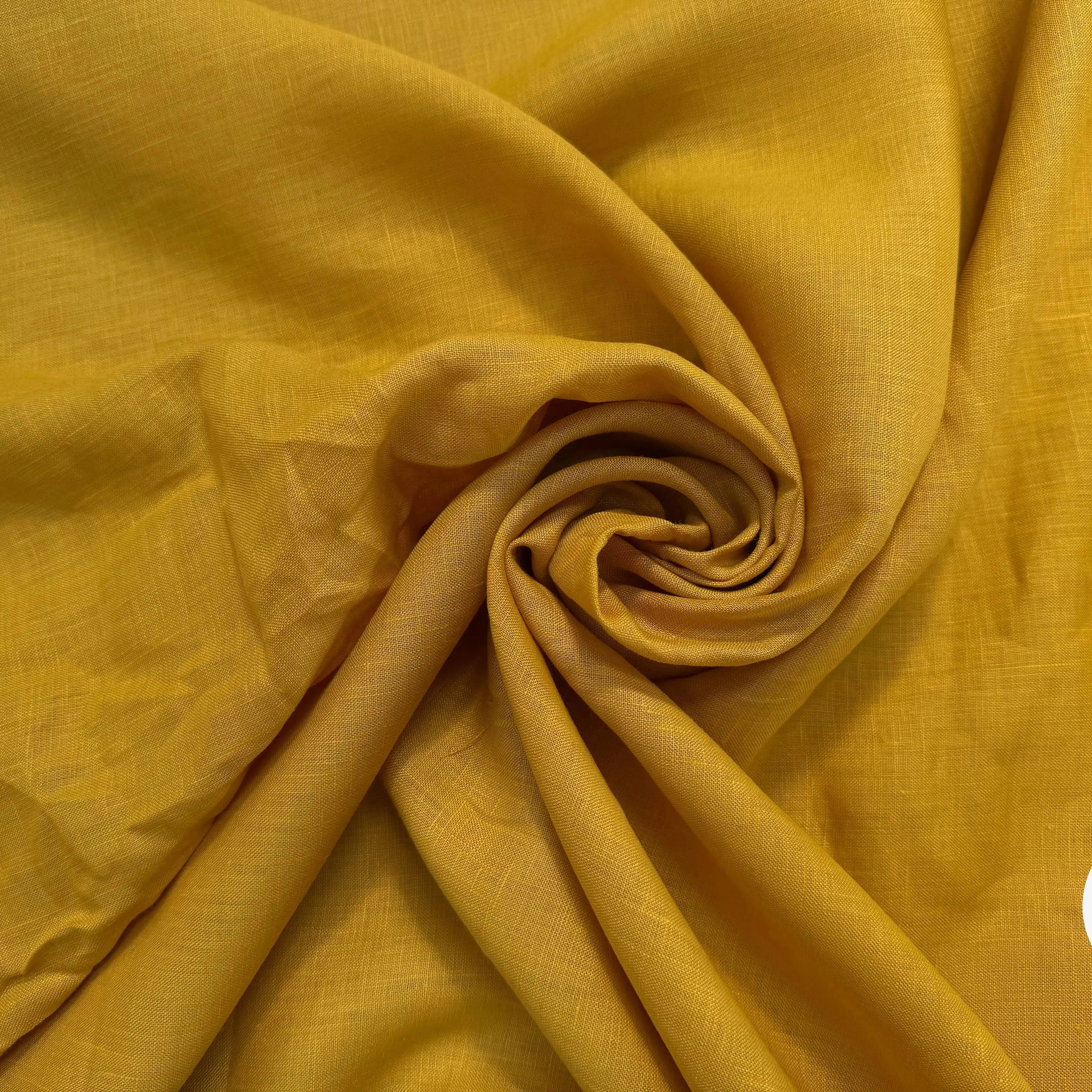 LIN JAUNE MOUTARDE UNI - My Little Coupon