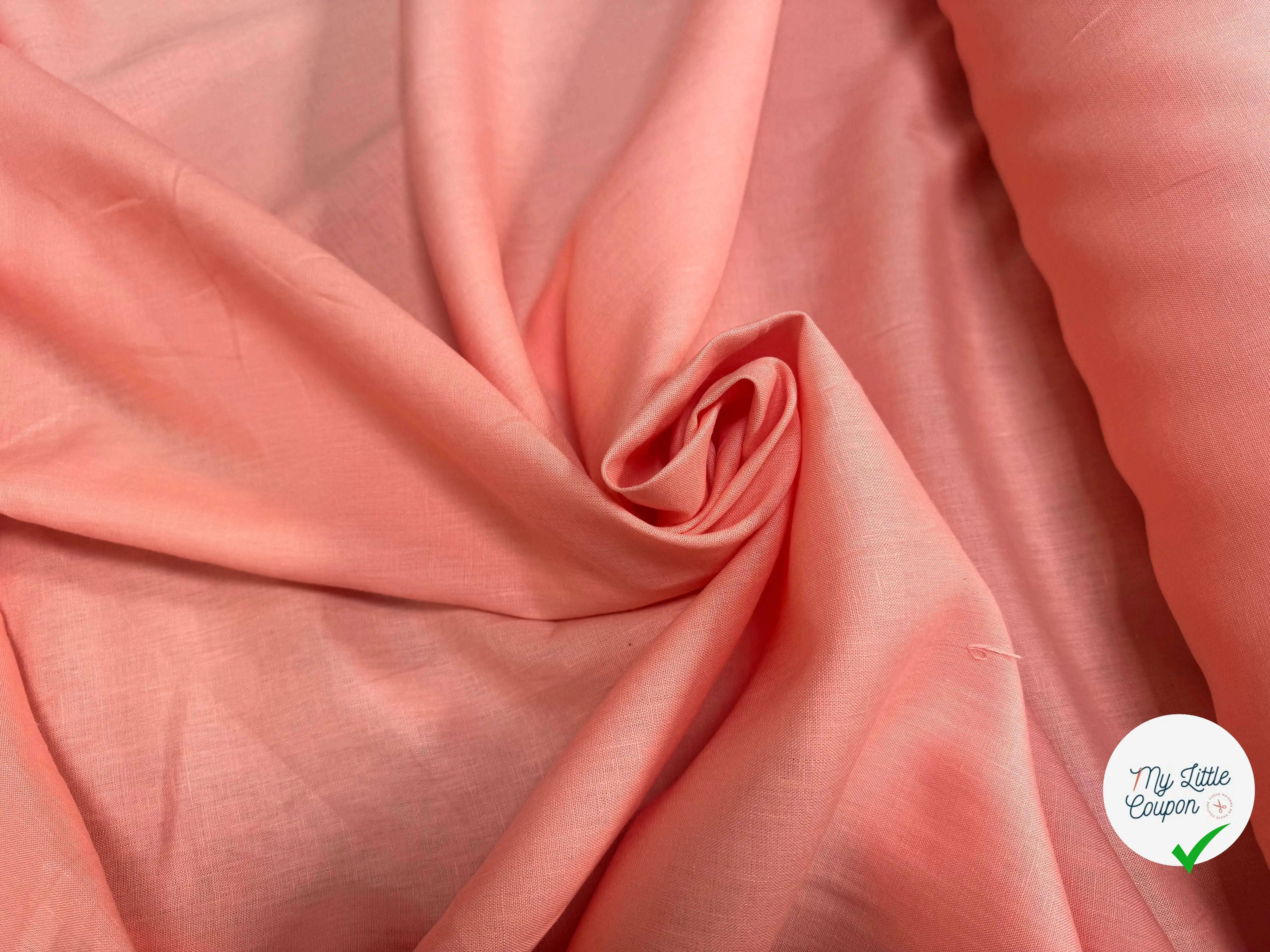 LIN UNI 100% LIN U342 ABRICOT - My Little Coupon