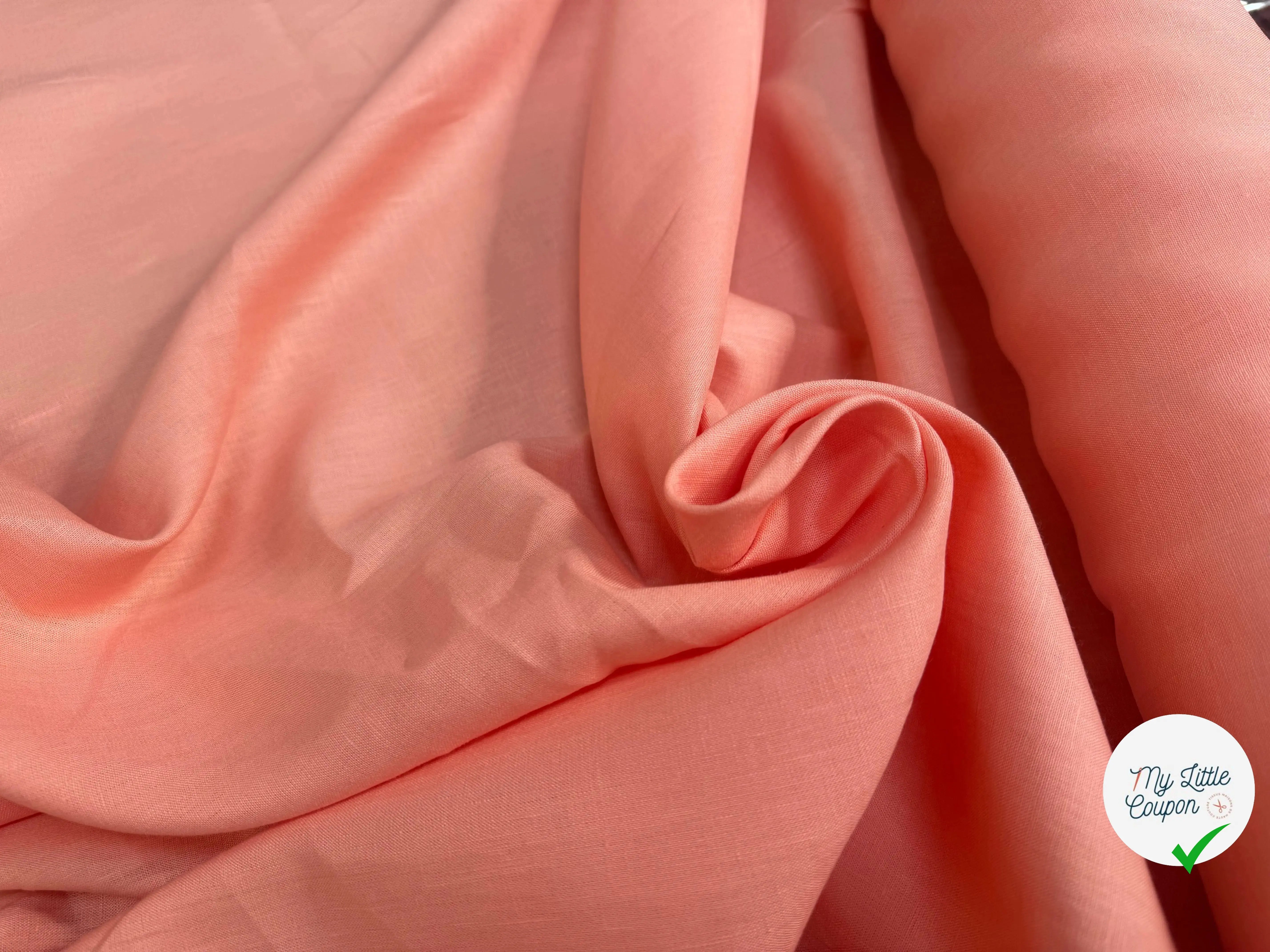 LIN UNI 100% LIN U342 ABRICOT - My Little Coupon