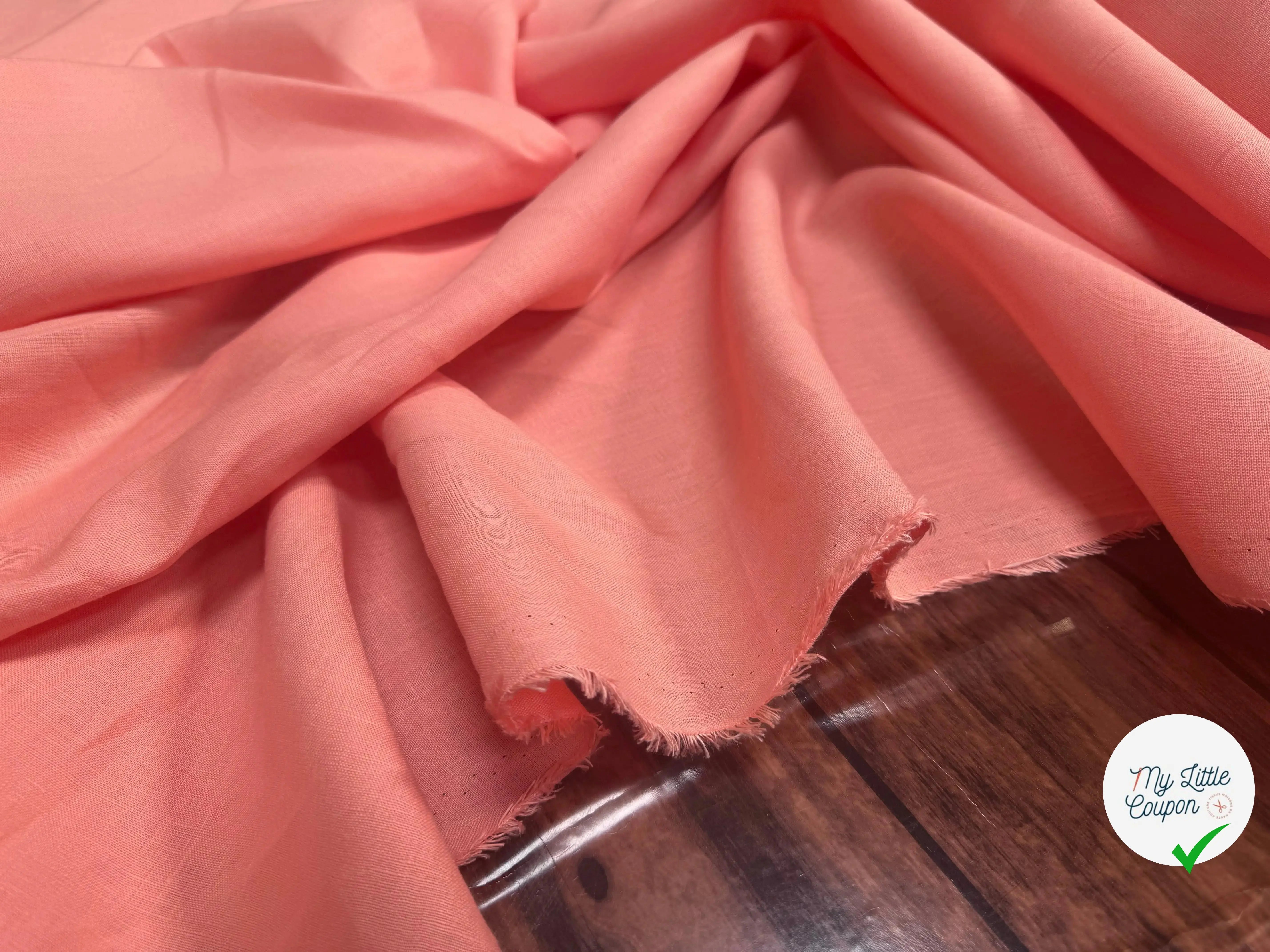 LIN UNI 100% LIN U342 ABRICOT - My Little Coupon