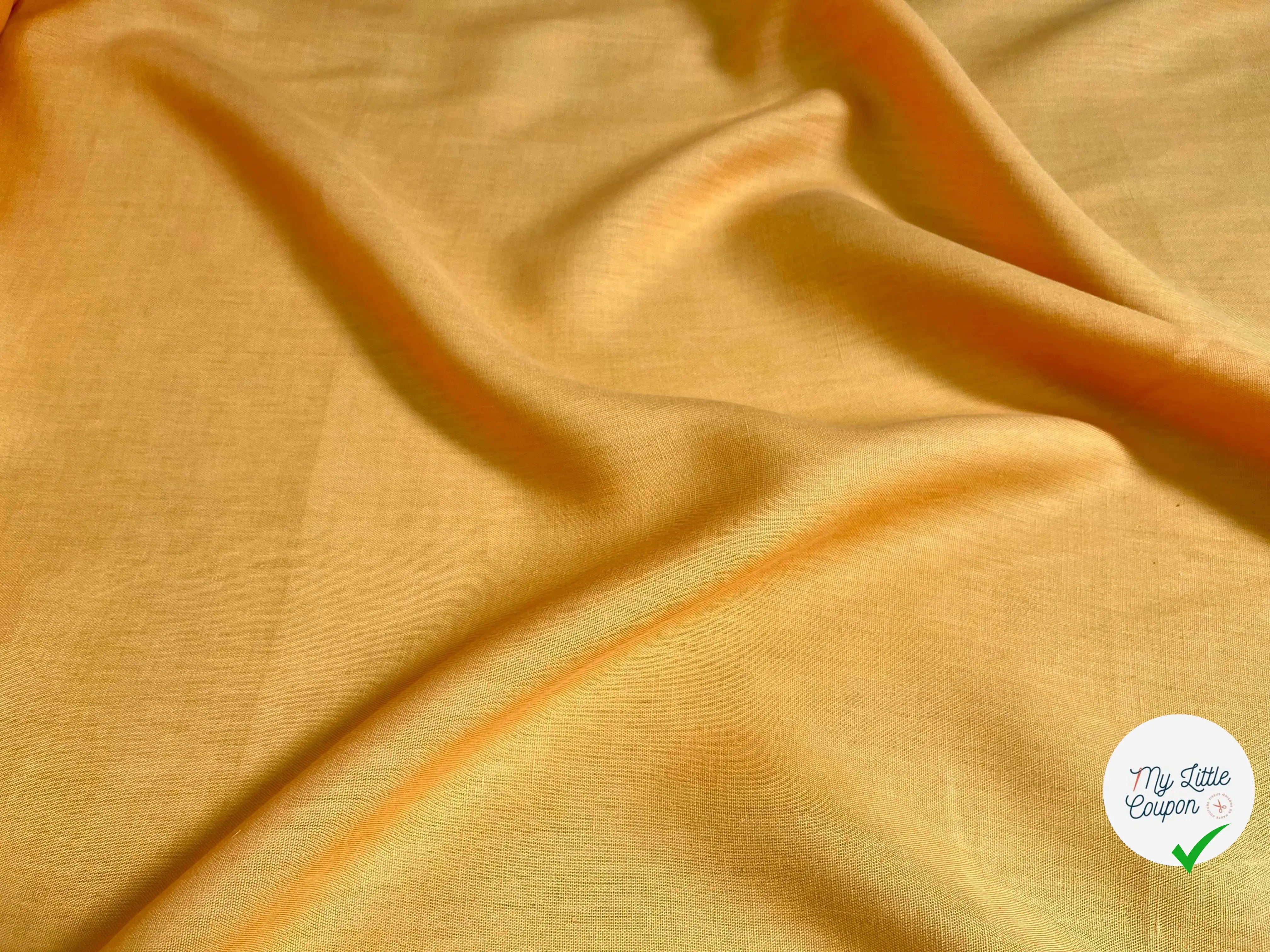 LIN VISCOSE UNIE JAUNE CHAUD - My Little Coupon