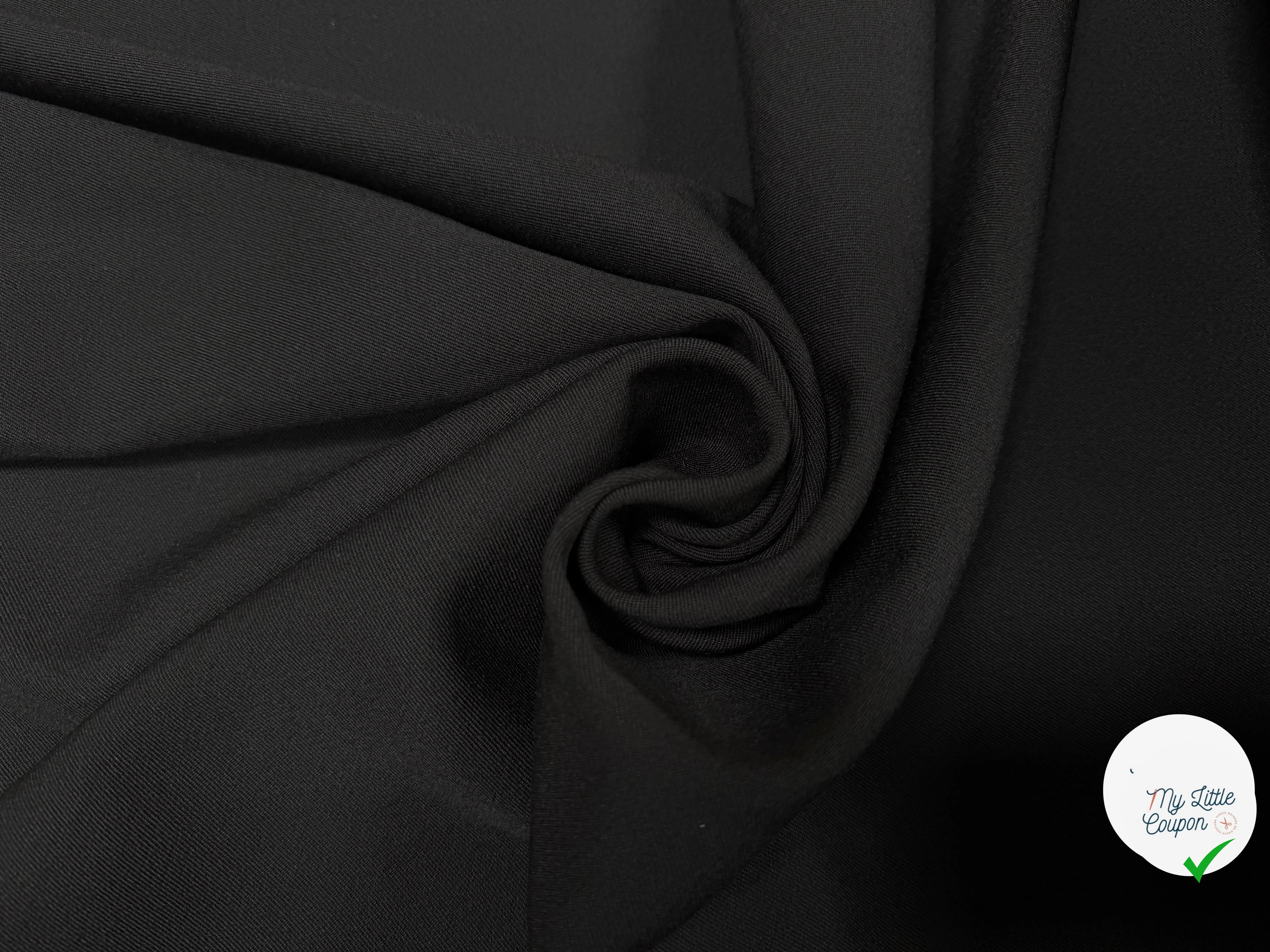LOWER IMPACT WOOL GABARDINE, Black - My Little Coupon