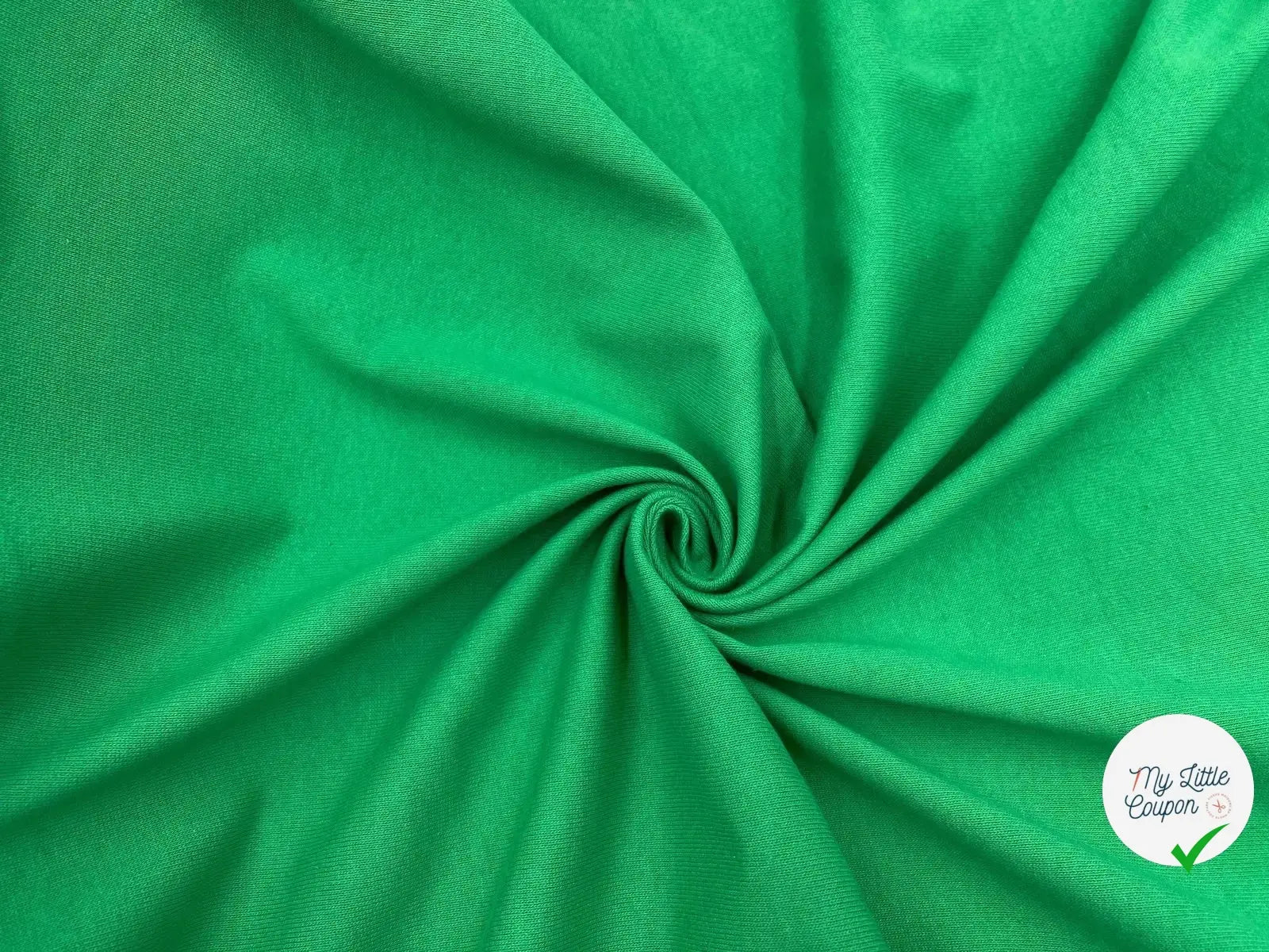MAILLE COTON LOURDE GREEN GOLF - My Little Coupon - tissu - coudre