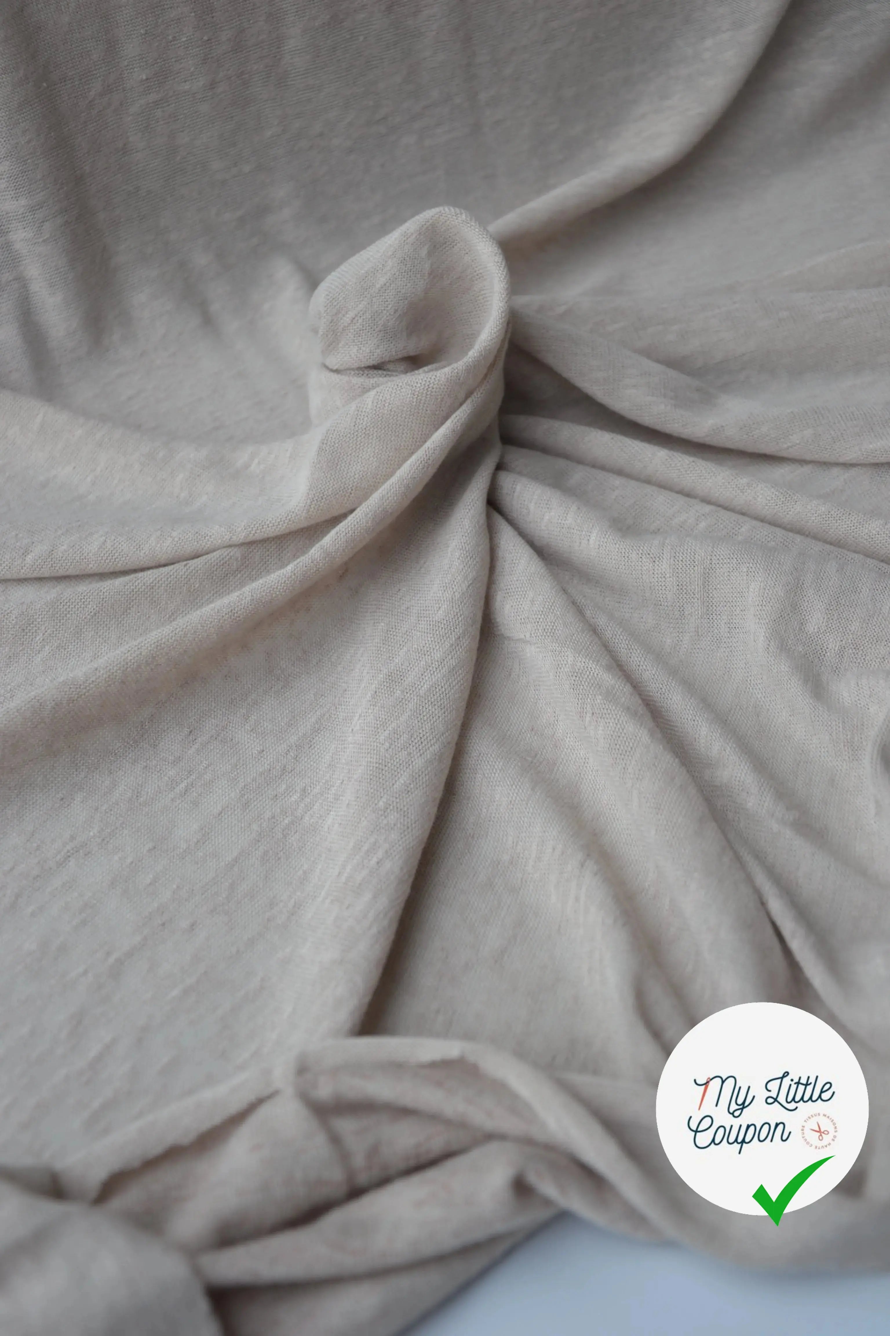 MAILLE EFFET LIN CHIC BEIGE - My Little Coupon