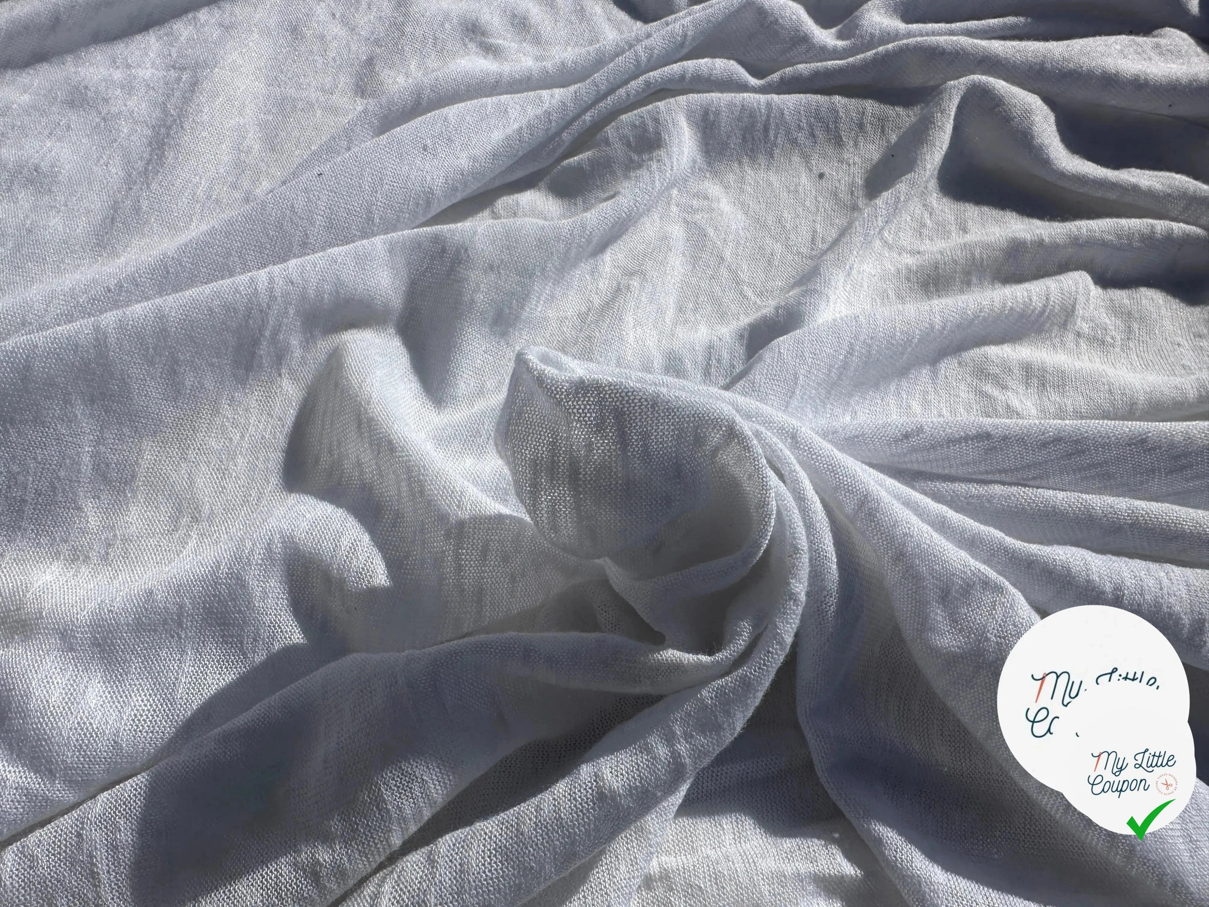MAILLE EFFET LIN CHIC BLANC - My Little Coupon
