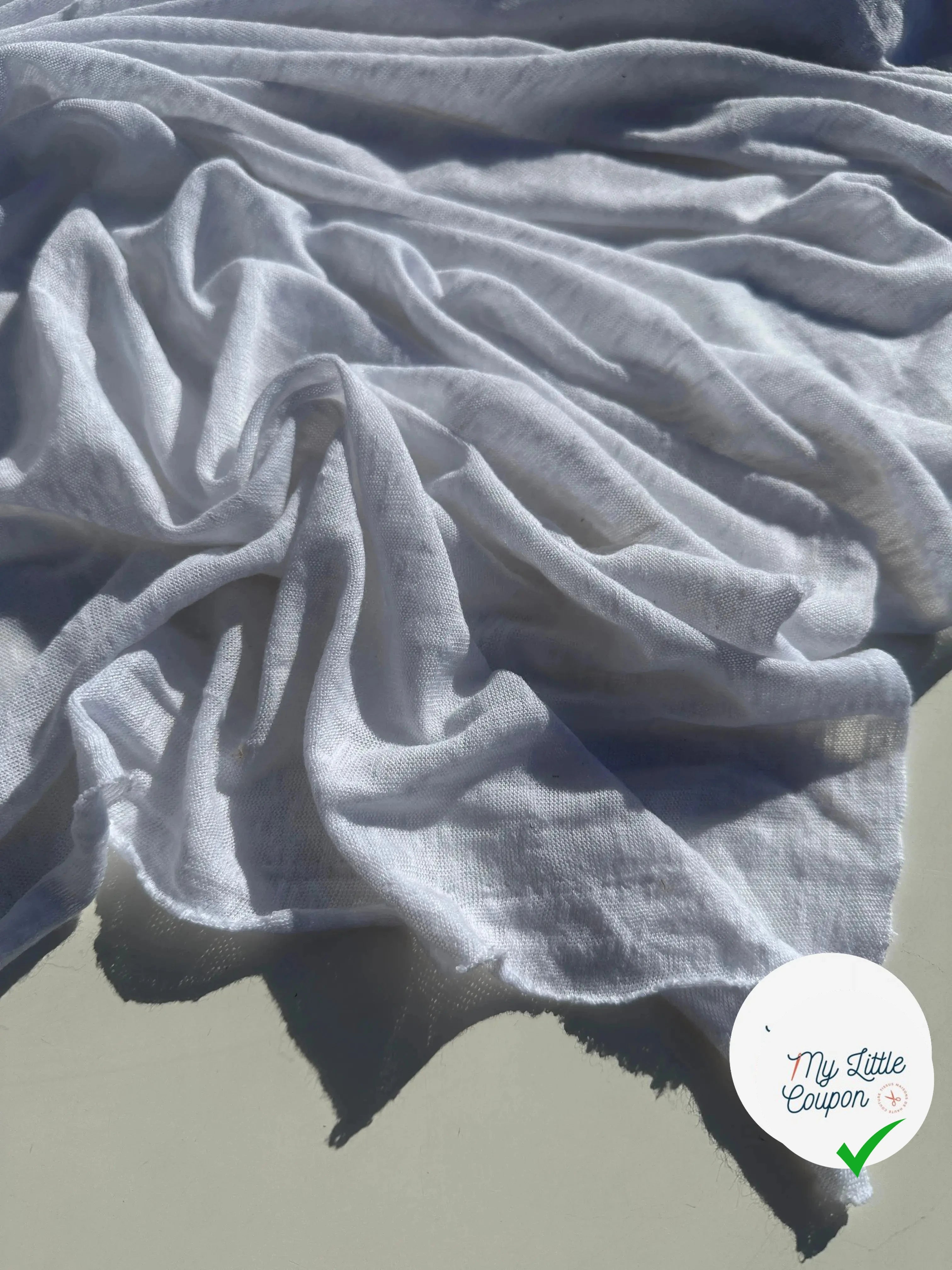 MAILLE EFFET LIN CHIC BLANC - My Little Coupon