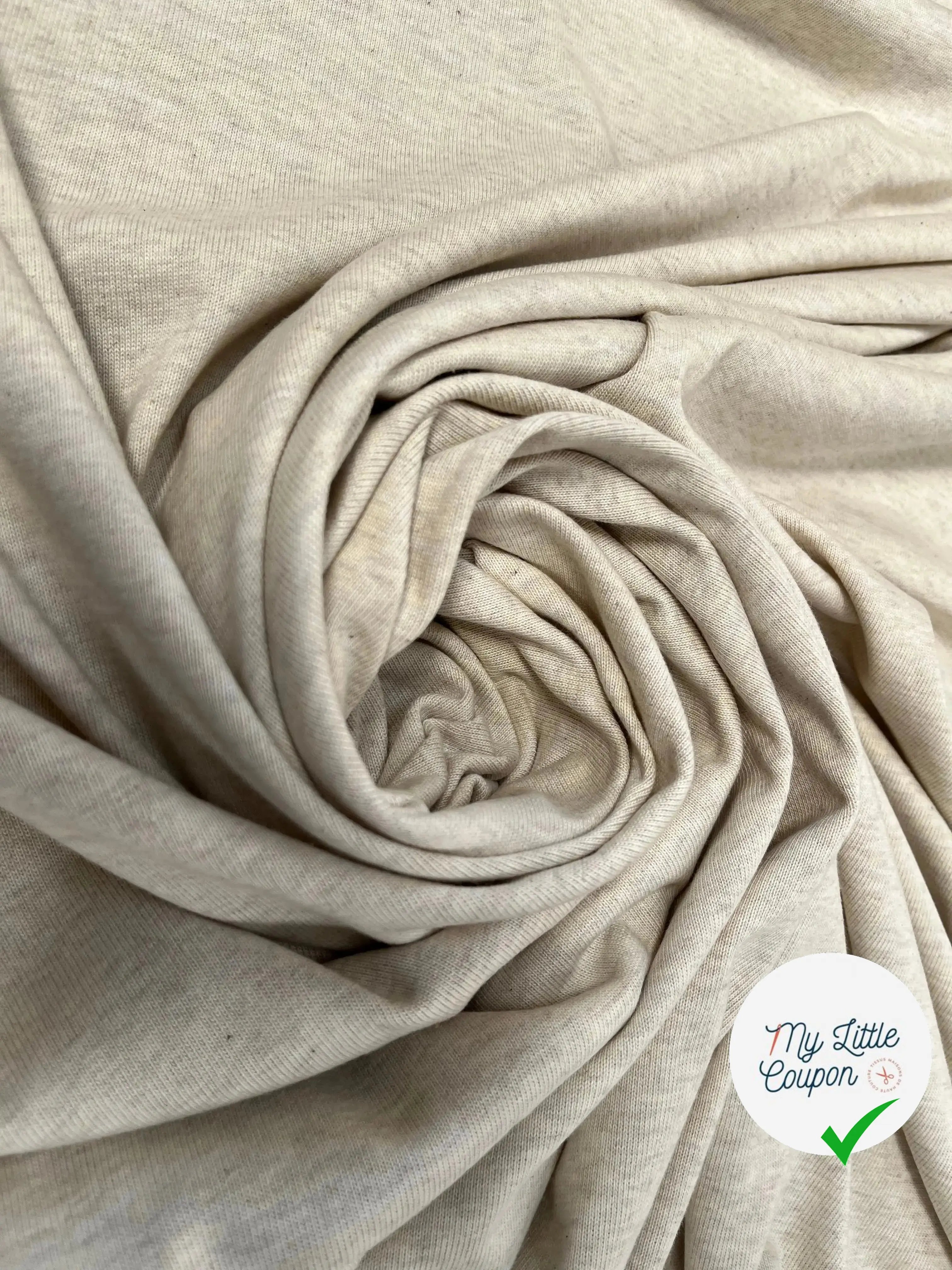 MAILLE LOURDE COTON UNI CREME - My Little Coupon