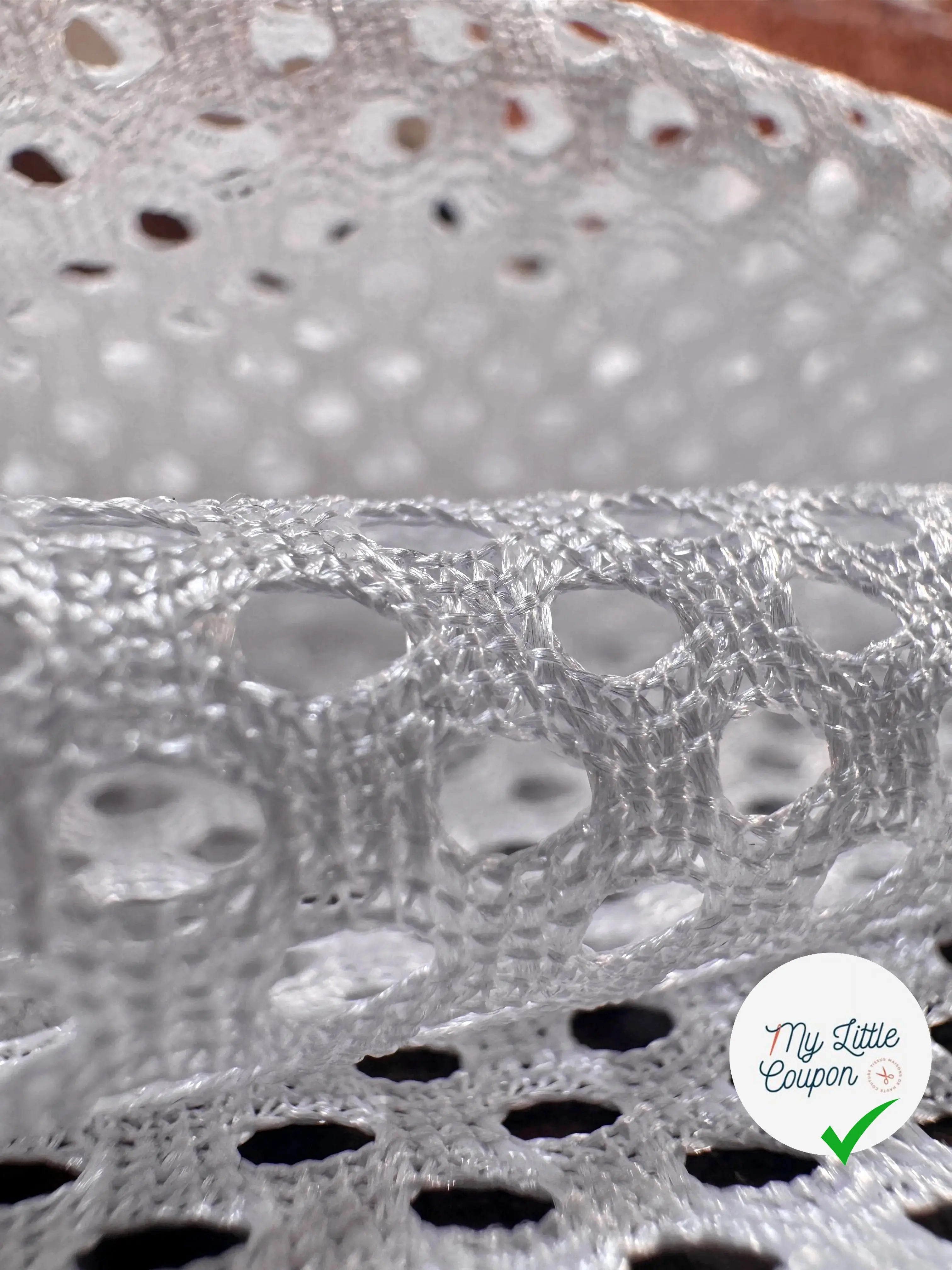 MAILLE PERFORÉE MESH BLANC - My Little Coupon