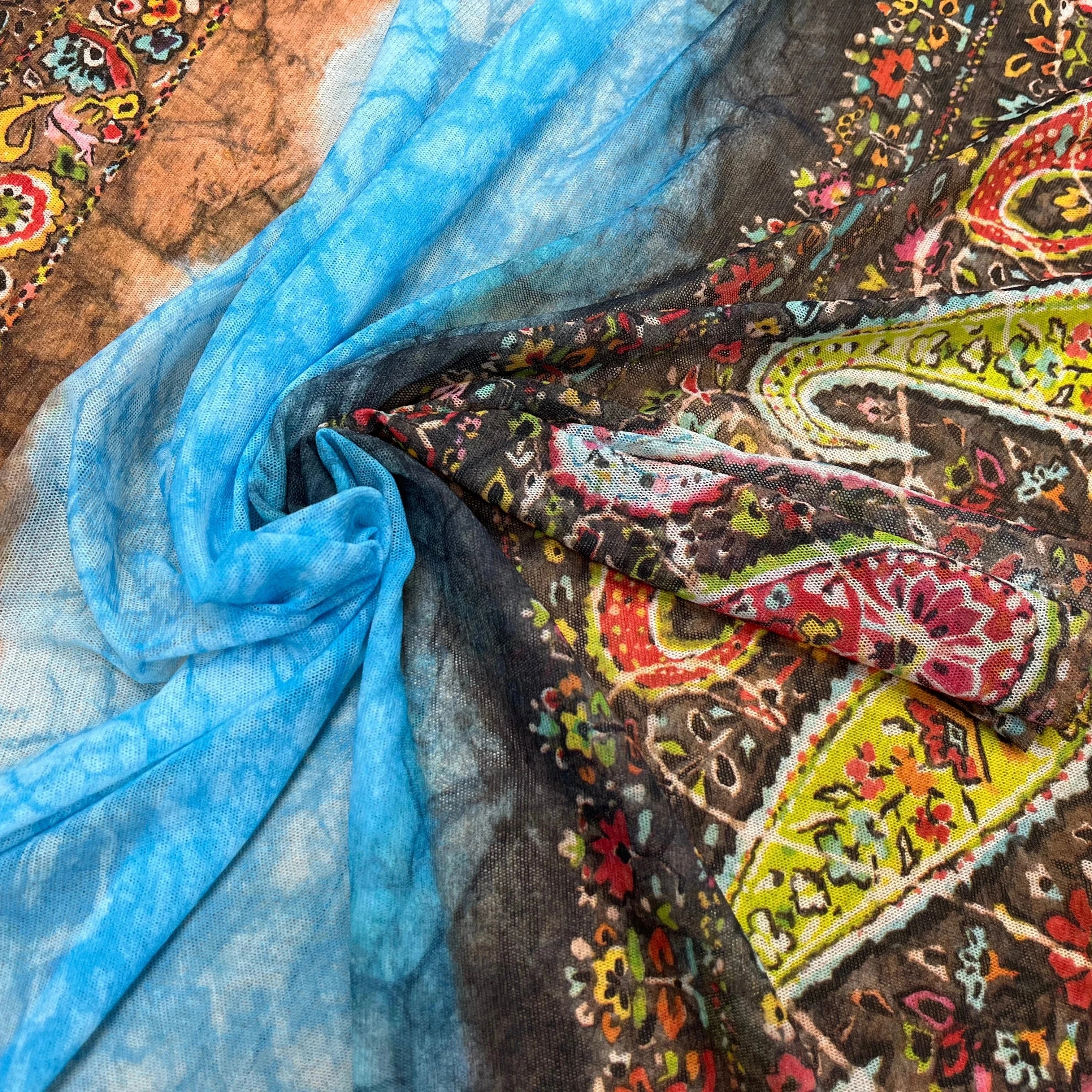 MAILLE RESILLE IMPRIMÉ PIMENT MULTICOLORES - My Little Coupon