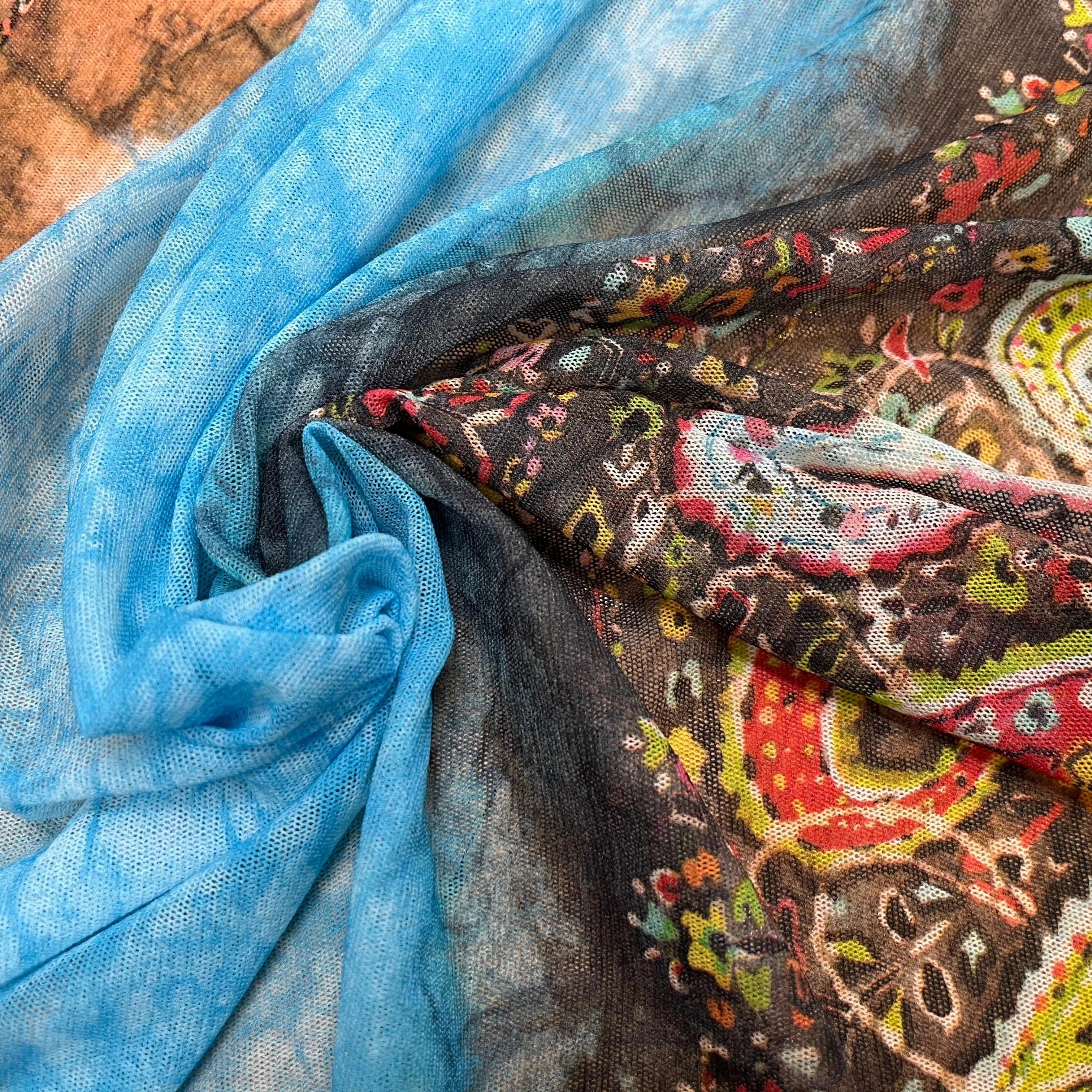 MAILLE RESILLE IMPRIMÉ PIMENT MULTICOLORES - My Little Coupon