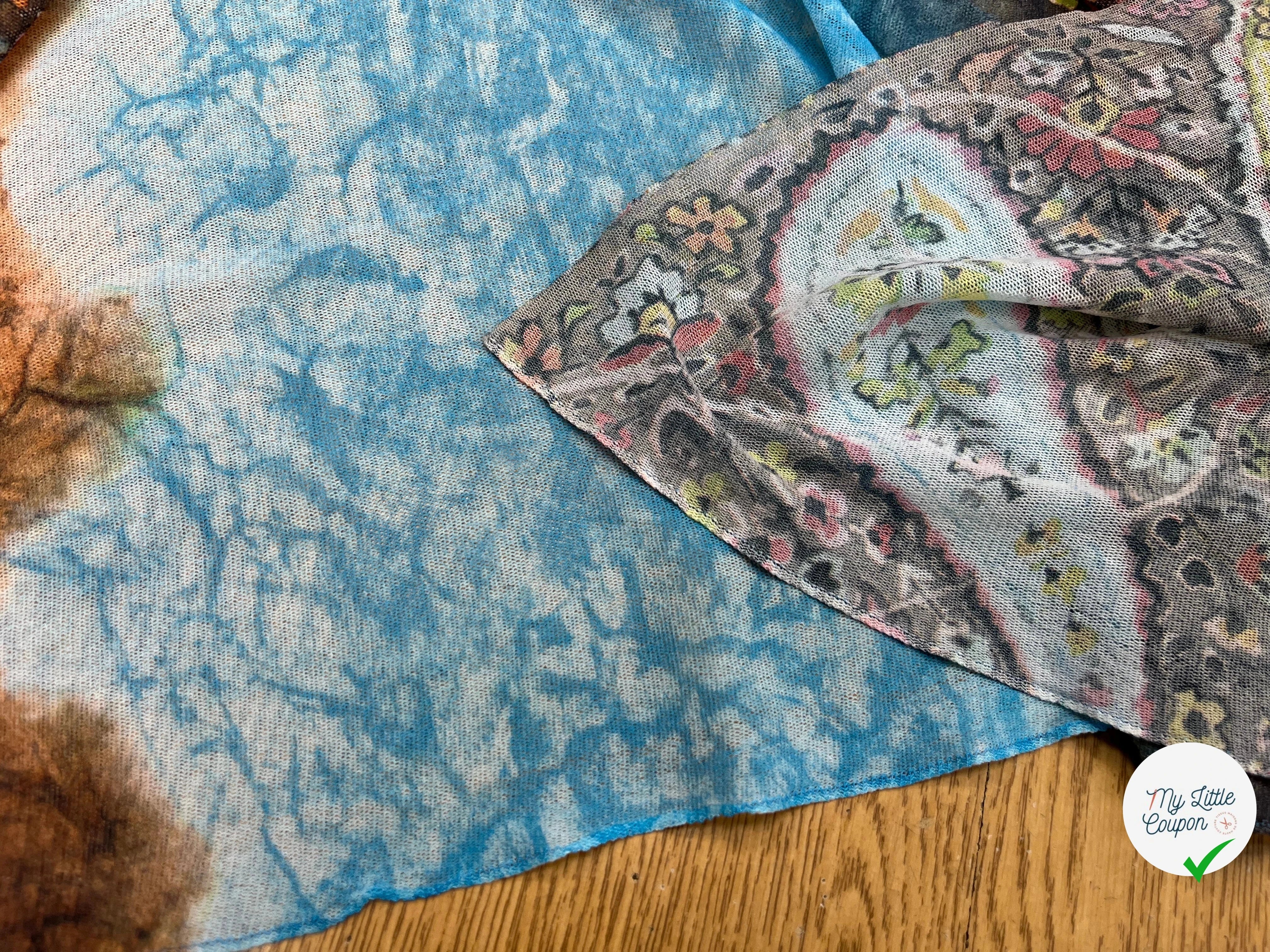 MAILLE RESILLE IMPRIMÉ PIMENT MULTICOLORES - My Little Coupon